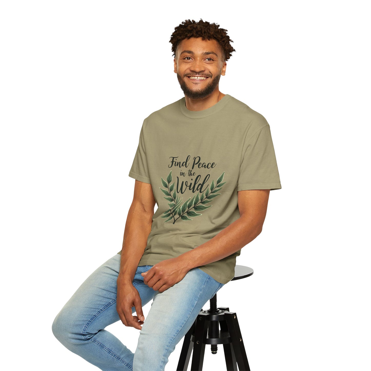 Unisex Peaceful Nature T-Shirt - Find Peace in the Wild, Eco-Friendly Gift, Nature Lover Apparel, Casual Wear, Outdoor Events