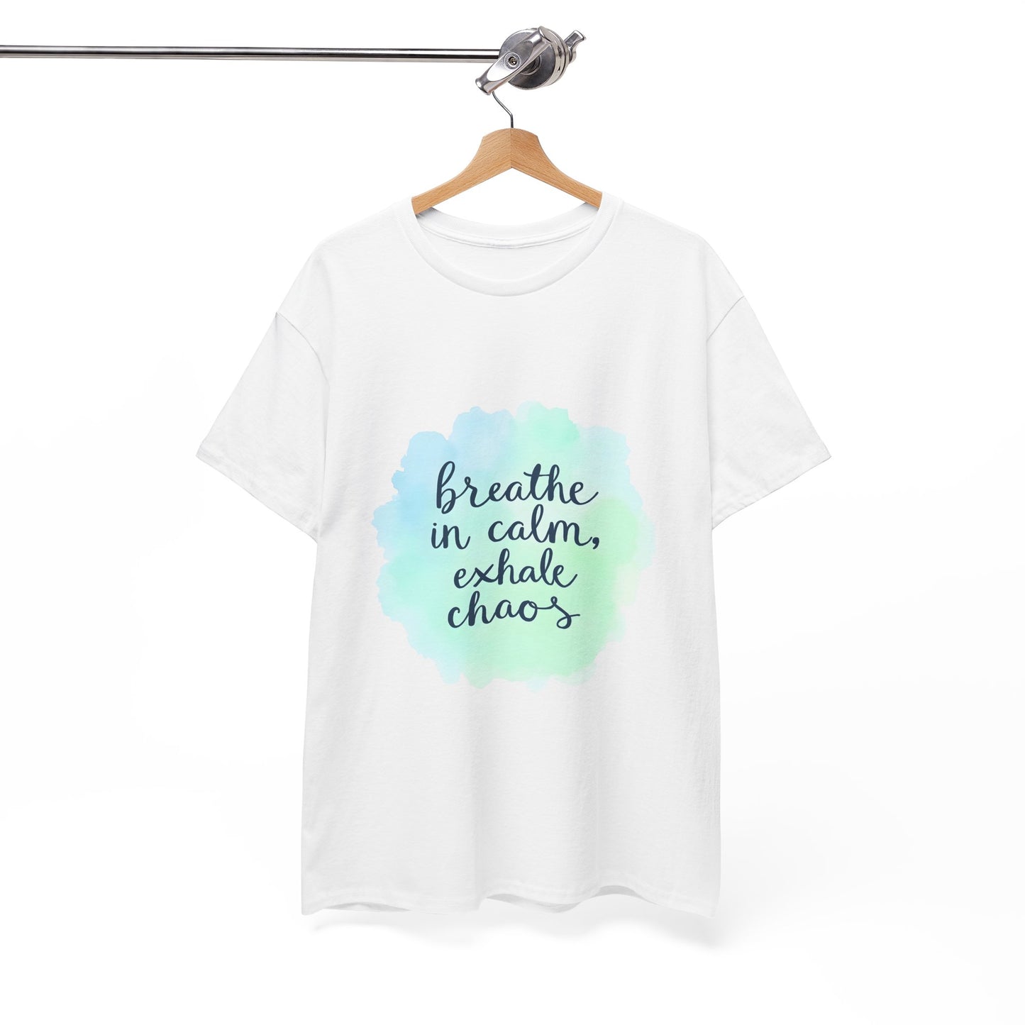 Breathe in Calm Unisex Heavy Cotton Tee, Relaxation Shirt, Stress Relief Wear, Mindfulness Gift, Everyday Comfort Tee