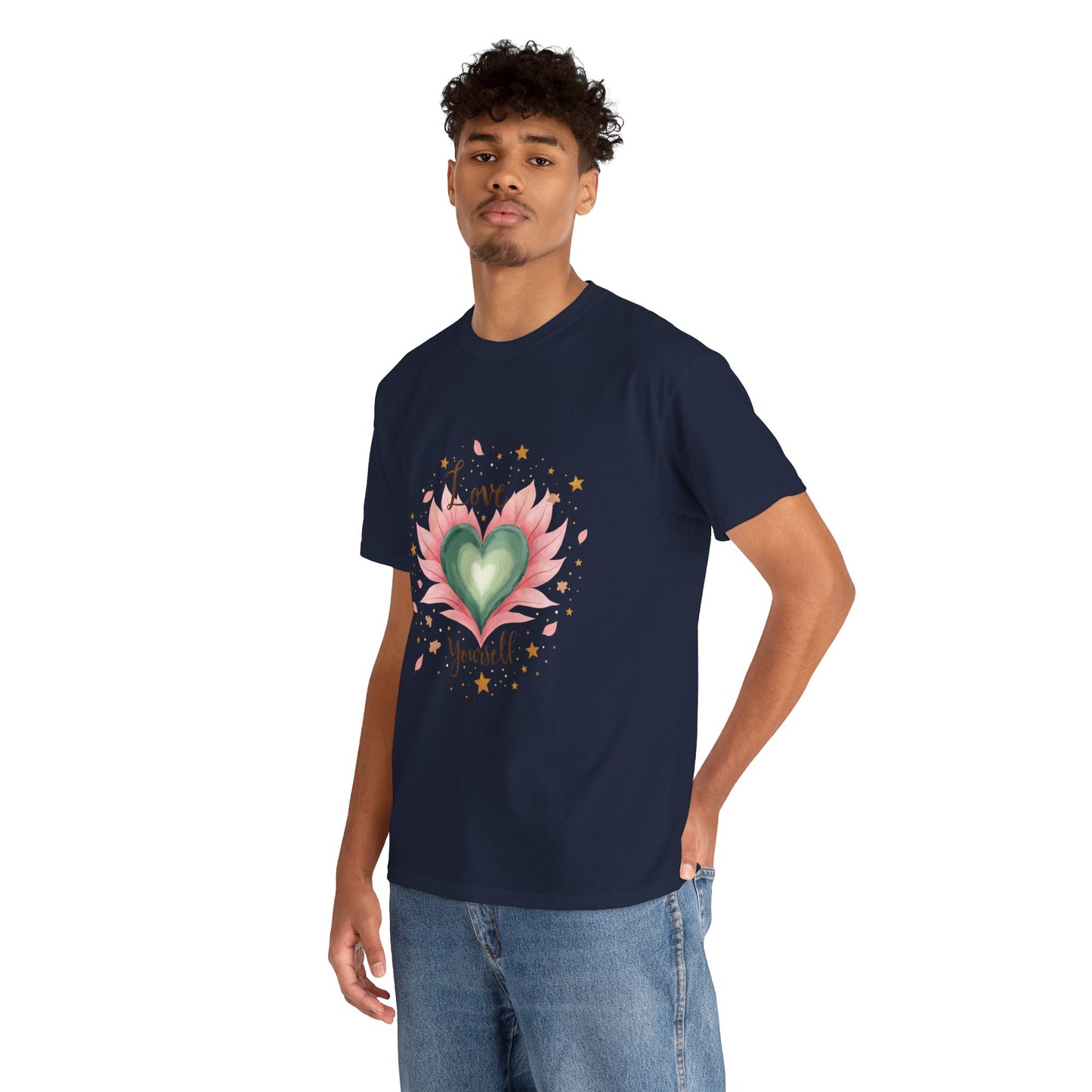 Inspirational Love Yourself T-Shirt - Unisex Heavy Cotton Tee