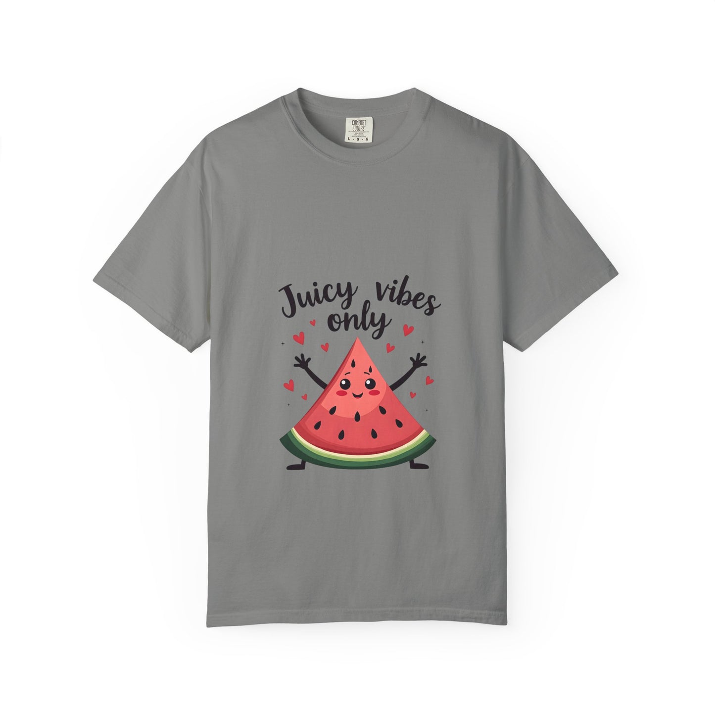Juicy Vibes Only T-Shirt, Fun Summer Tee, Cute Gift for Friends, Watermelon Design, Casual Everyday Wear, Beach Day Apparel