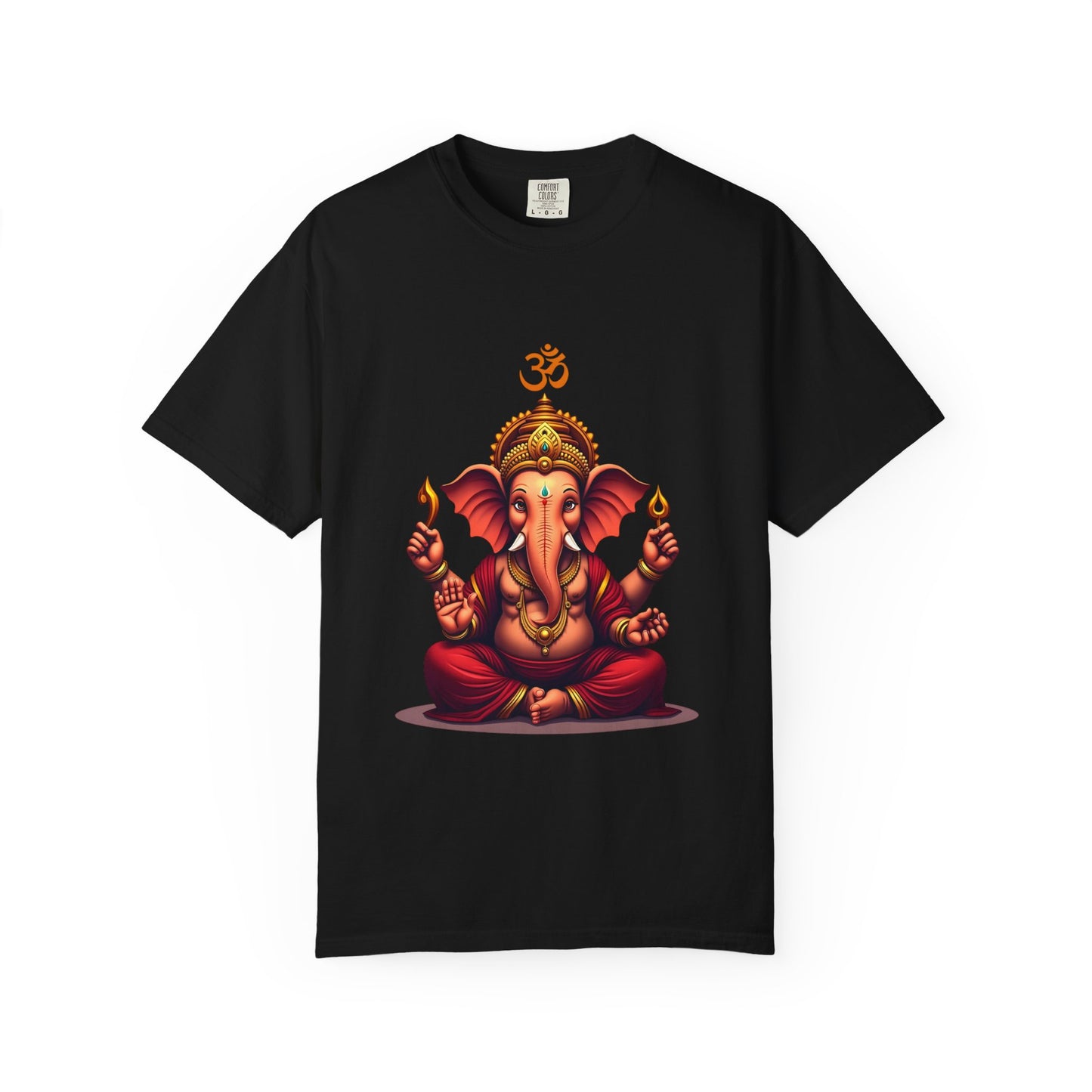 Ganesh Spiritual Unisex T-shirt, Eco-Friendly Tee, Yoga Apparel, Meditation Gift, Bohemian Style