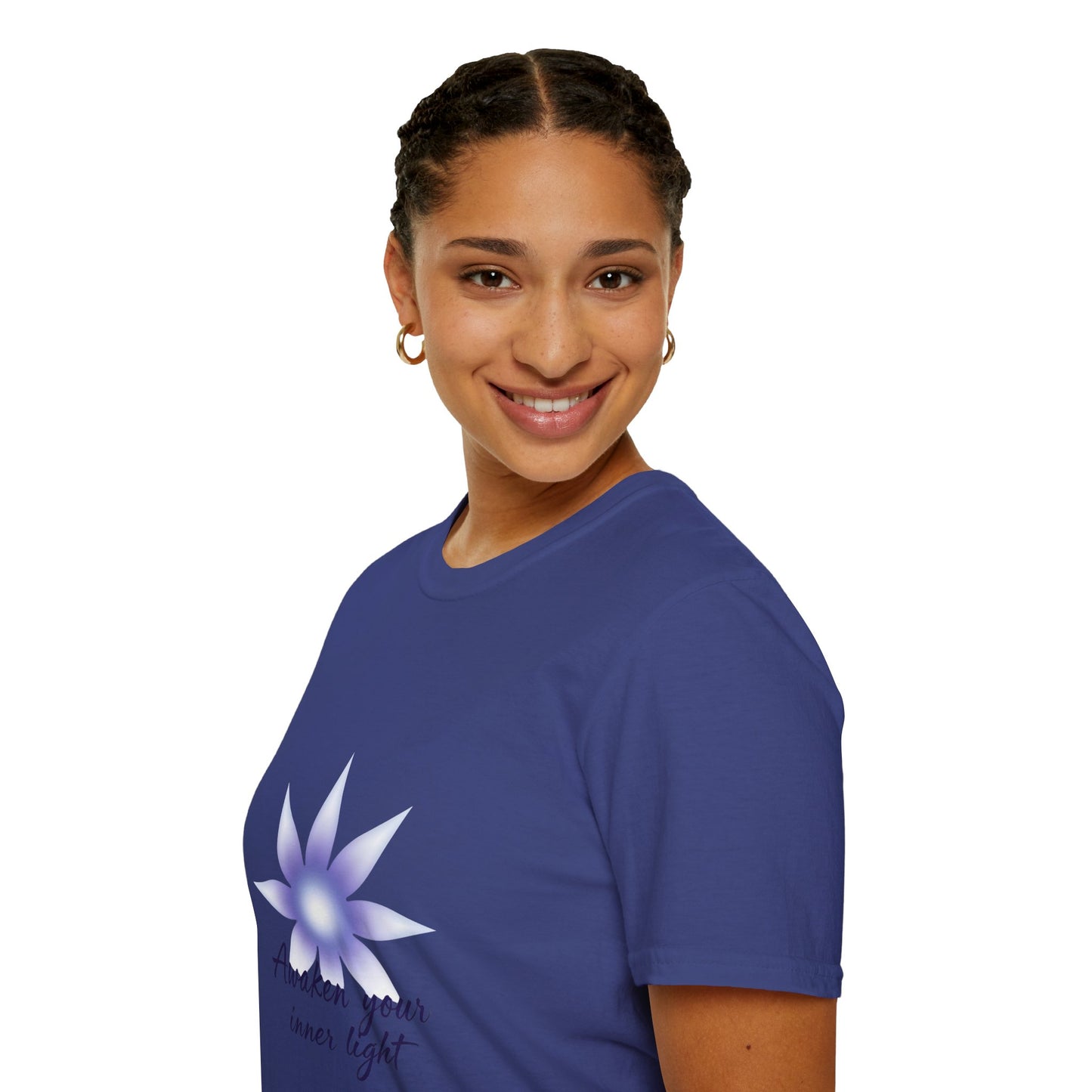 Unisex Spiritual T-Shirt, Awaken Your Inner Light Tee, Mindfulness Gift, Yoga Apparel, Self-Care Shirt, Boho Fashion, Enlightenment Wear