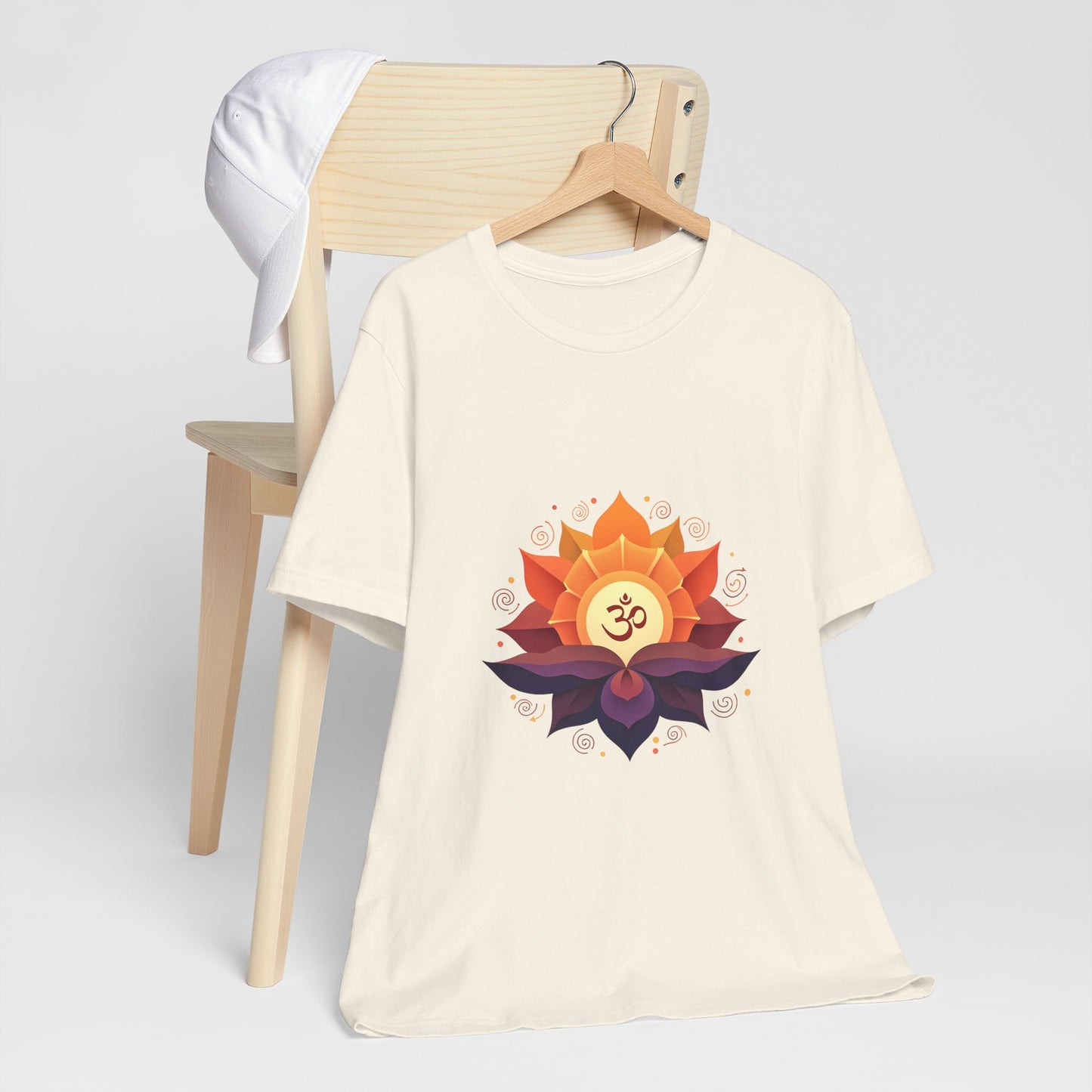 Om Lotus Unisex Short Sleeve Tee - Yoga & Meditation Shirt