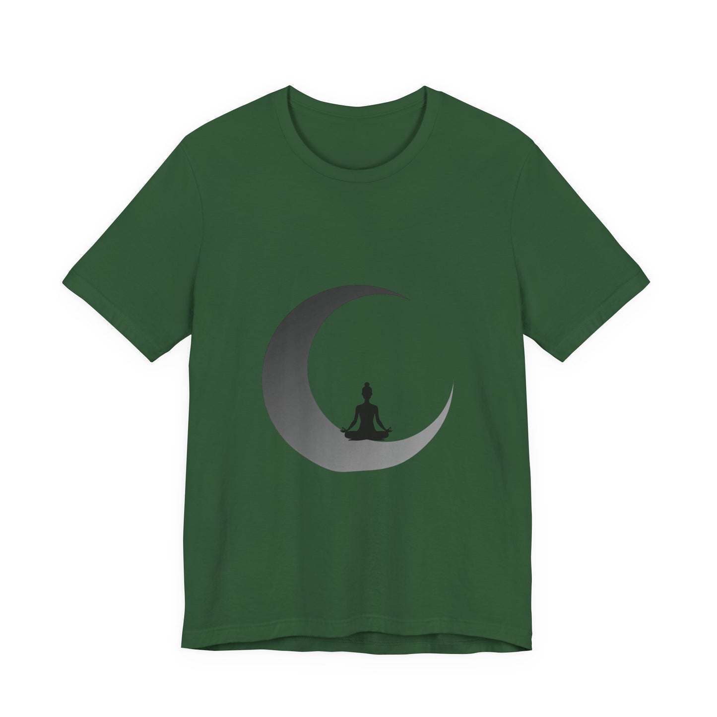 Meditation Moon Unisex Tee, Relaxation Shirt, Yoga Top, Mindfulness Wear, Spiritual Apparel, Gift for Meditation Lovers