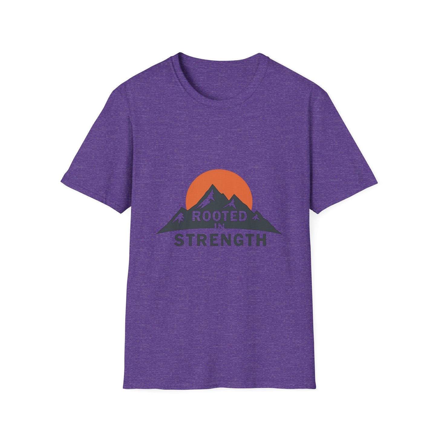 Mountain-Themed Unisex T-Shirt - Rooted in Strength, Inspirational Tee, Outdoor Adventure Shirt, Gift for Nature Lovers, Casual Wear