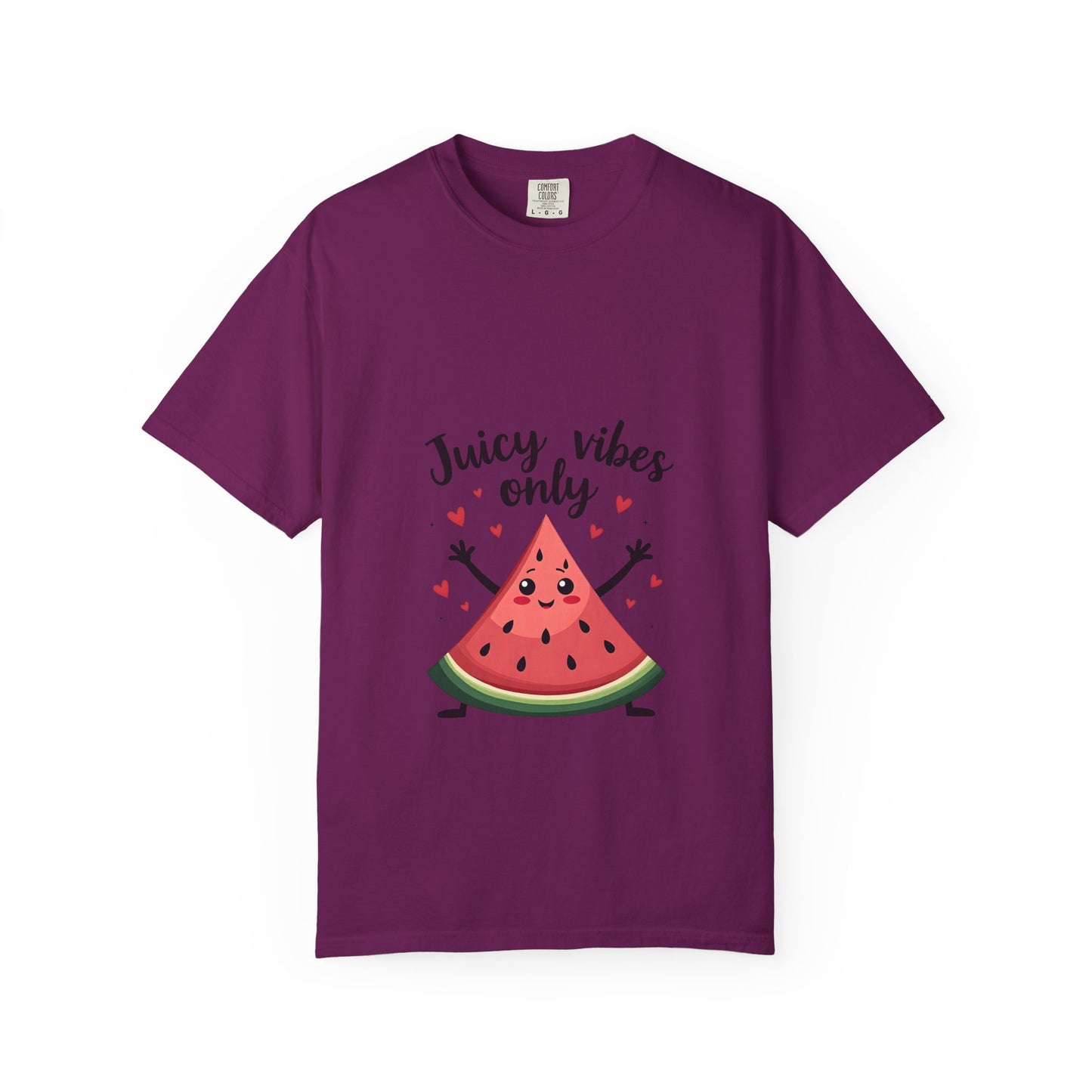 Juicy Vibes Only T-Shirt, Fun Summer Tee, Cute Gift for Friends, Watermelon Design, Casual Everyday Wear, Beach Day Apparel