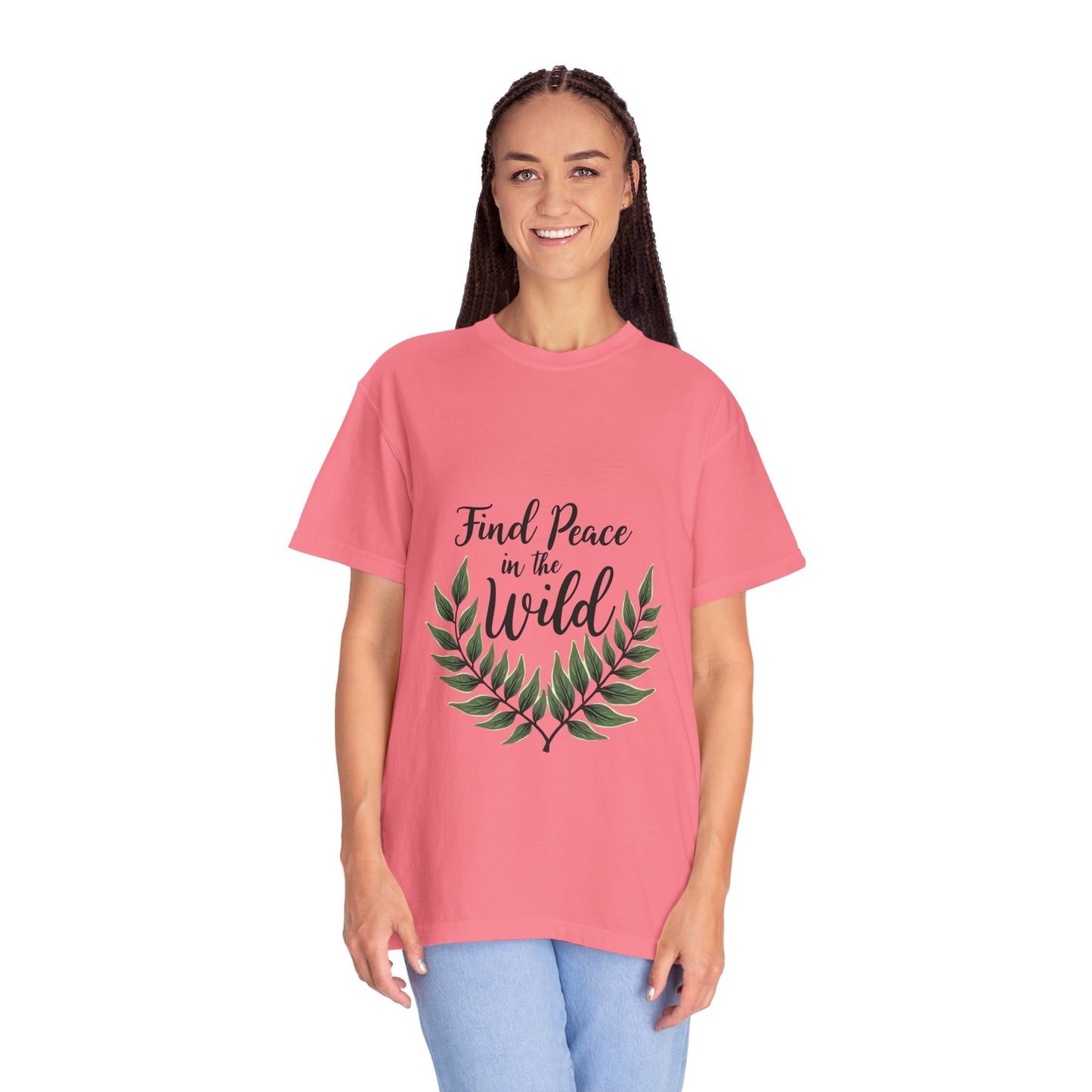Unisex Peaceful Nature T-Shirt - Find Peace in the Wild, Eco-Friendly Gift, Nature Lover Apparel, Casual Wear, Outdoor Events