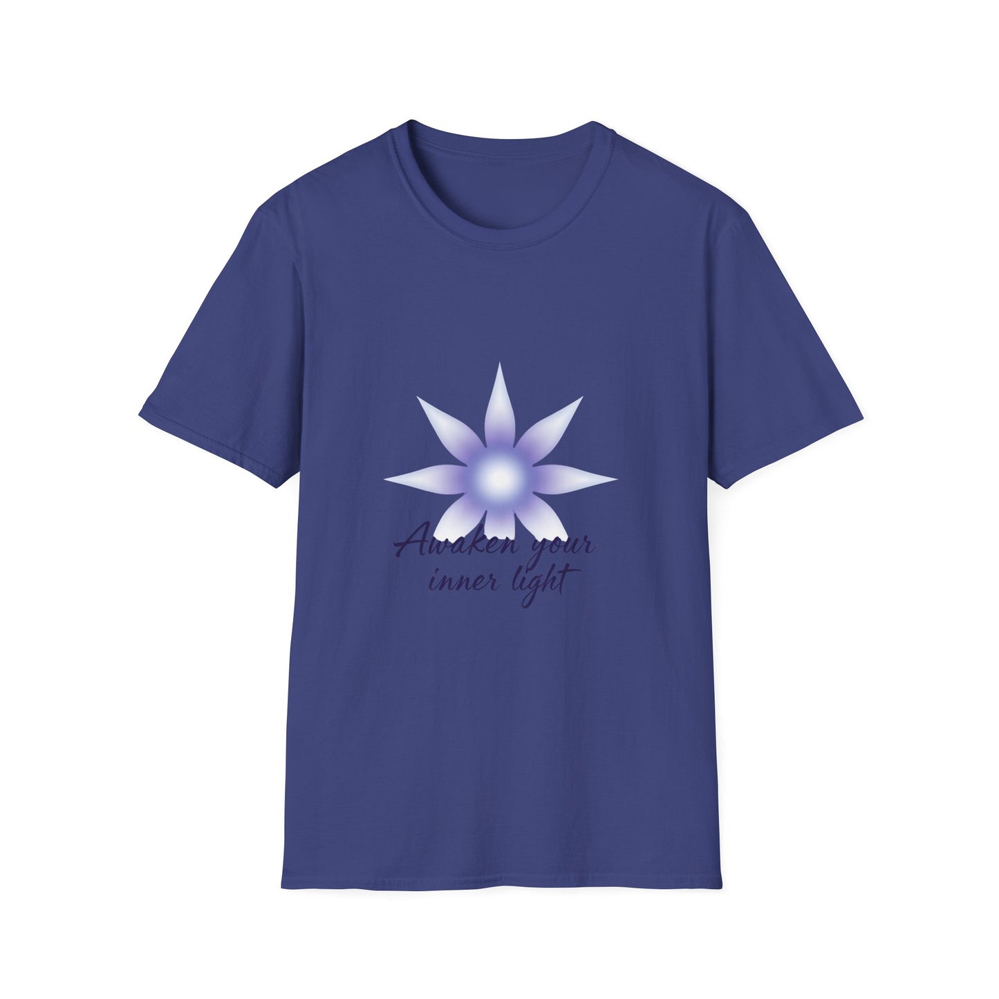 Unisex Spiritual T-Shirt, Awaken Your Inner Light Tee, Mindfulness Gift, Yoga Apparel, Self-Care Shirt, Boho Fashion, Enlightenment Wear