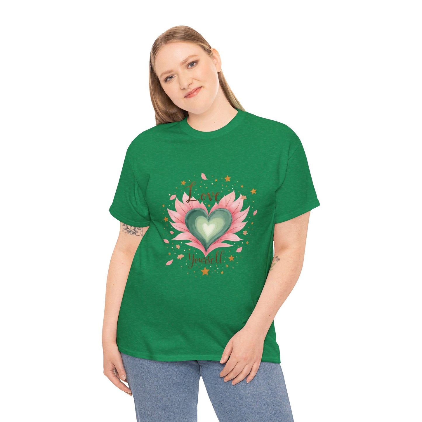 Inspirational Love Yourself T-Shirt - Unisex Heavy Cotton Tee