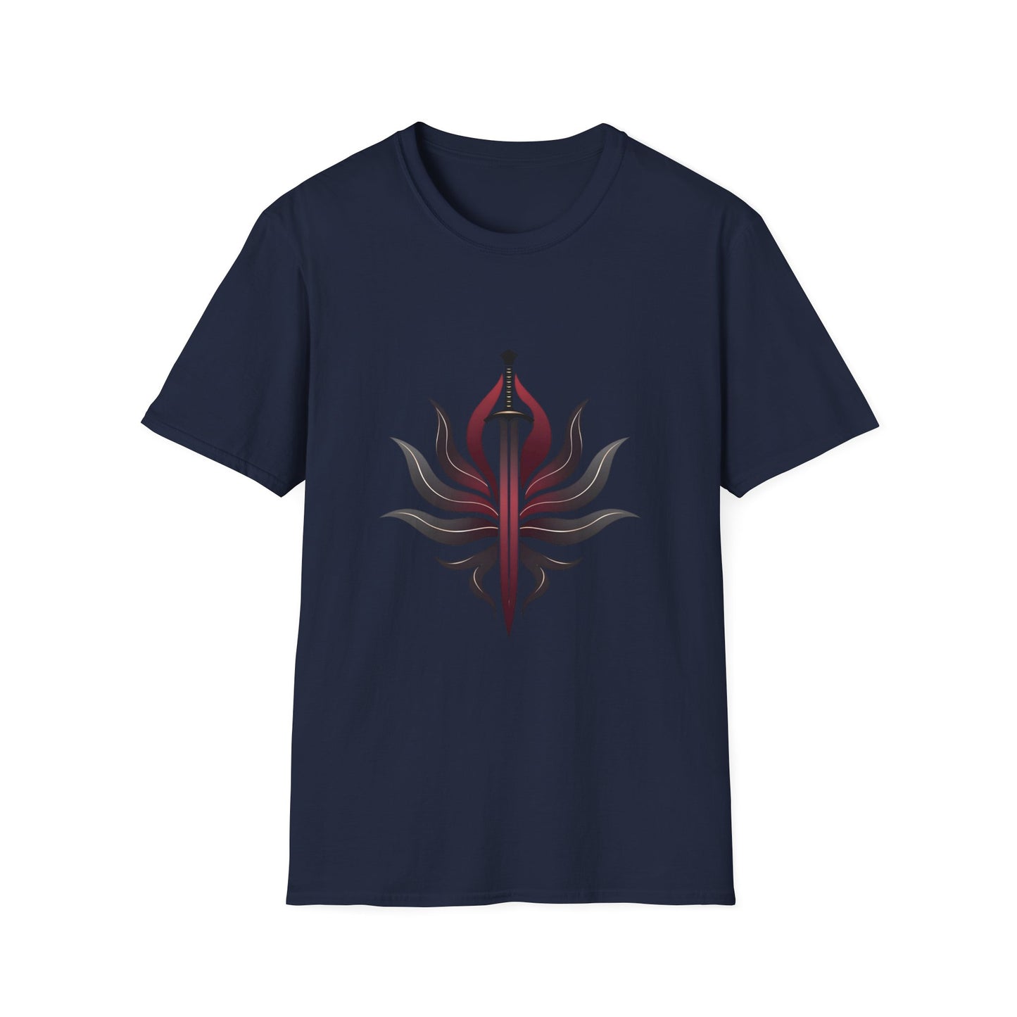 Stylish Unisex Graphic Tee with Sword Design, Casual Wear, Perfect for Gamers, Unique Gift for Birthdays, Summer Festivals
