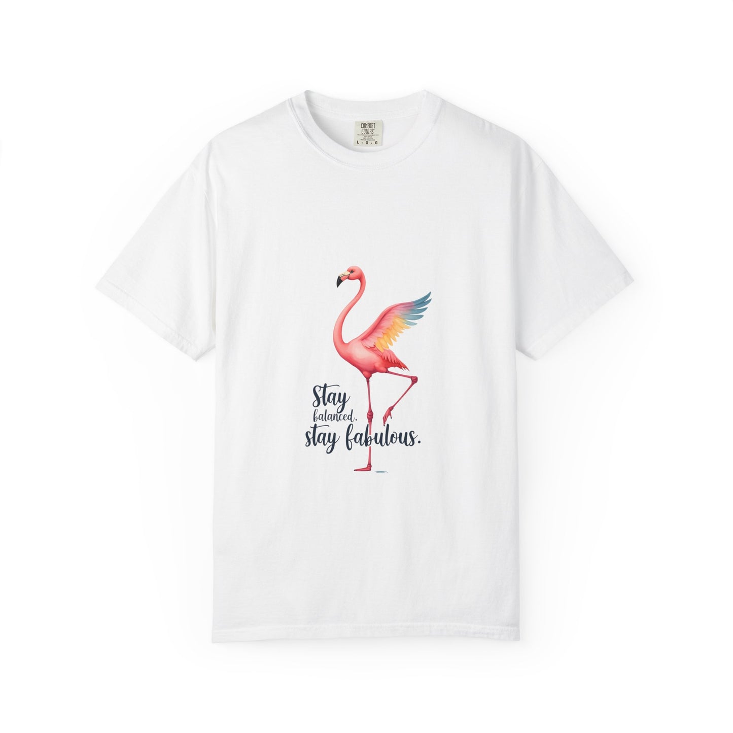Flamingo Graphic T-Shirt, Stay Fabulous Tee, Summer Casual Wear, Gift for Her, Trendy Vacation Shirt, Cute Beach Outfit