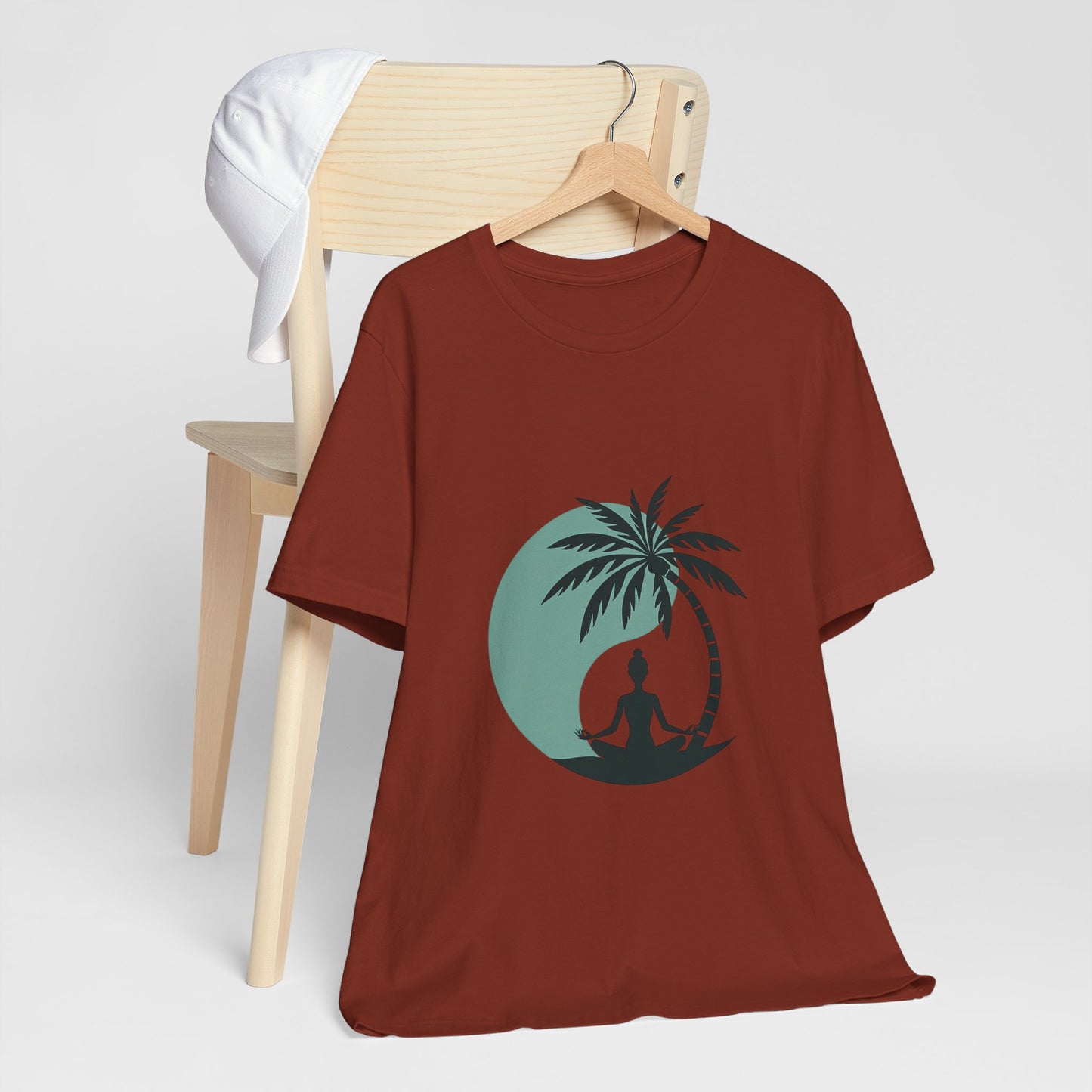 Mindful Beach Vibes Unisex Tee - Palm Tree Design T-Shirt