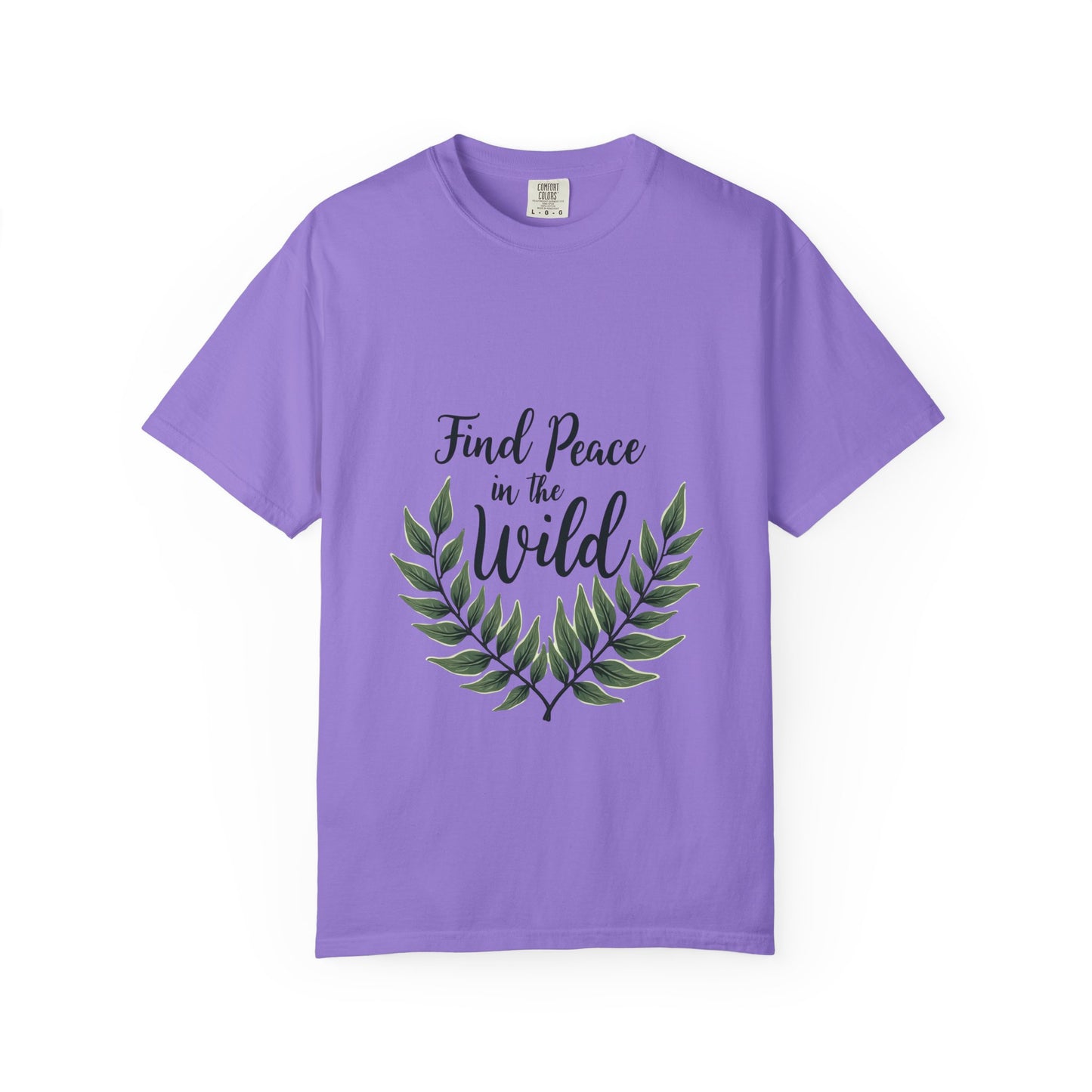 Unisex Peaceful Nature T-Shirt - Find Peace in the Wild, Eco-Friendly Gift, Nature Lover Apparel, Casual Wear, Outdoor Events