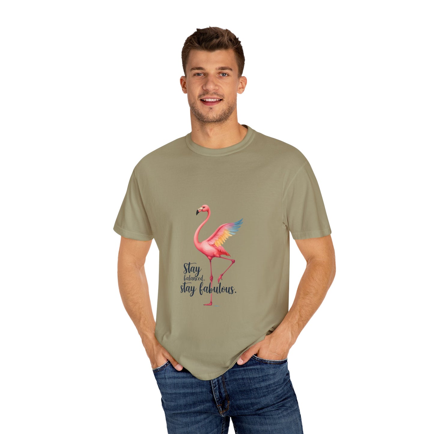 Flamingo Graphic T-Shirt, Stay Fabulous Tee, Summer Casual Wear, Gift for Her, Trendy Vacation Shirt, Cute Beach Outfit