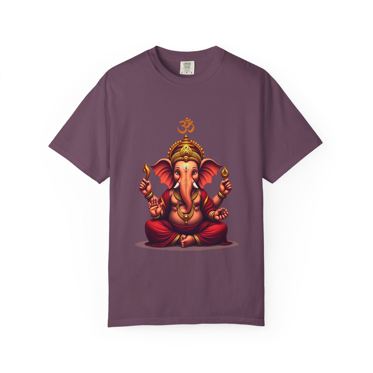 Ganesh Spiritual Unisex T-shirt, Eco-Friendly Tee, Yoga Apparel, Meditation Gift, Bohemian Style