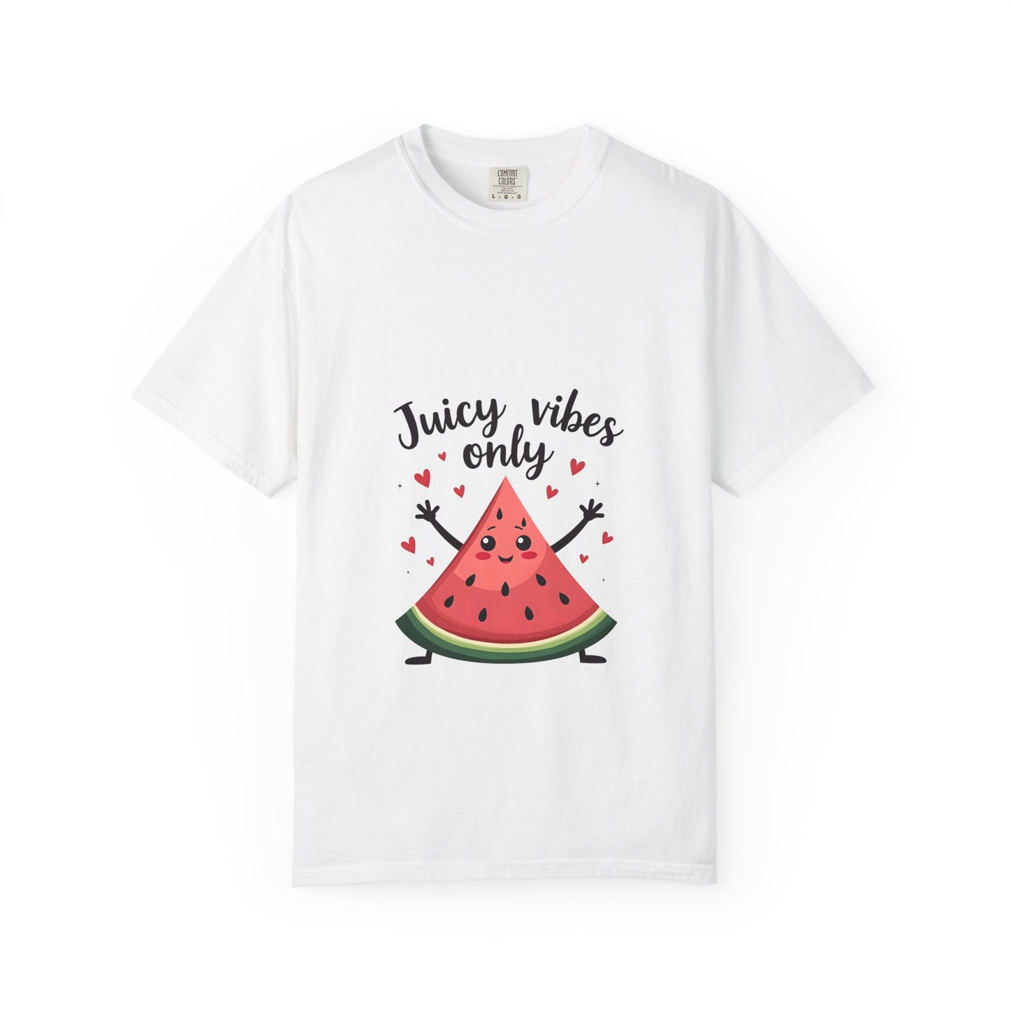 Juicy Vibes Only T-Shirt, Fun Summer Tee, Cute Gift for Friends, Watermelon Design, Casual Everyday Wear, Beach Day Apparel