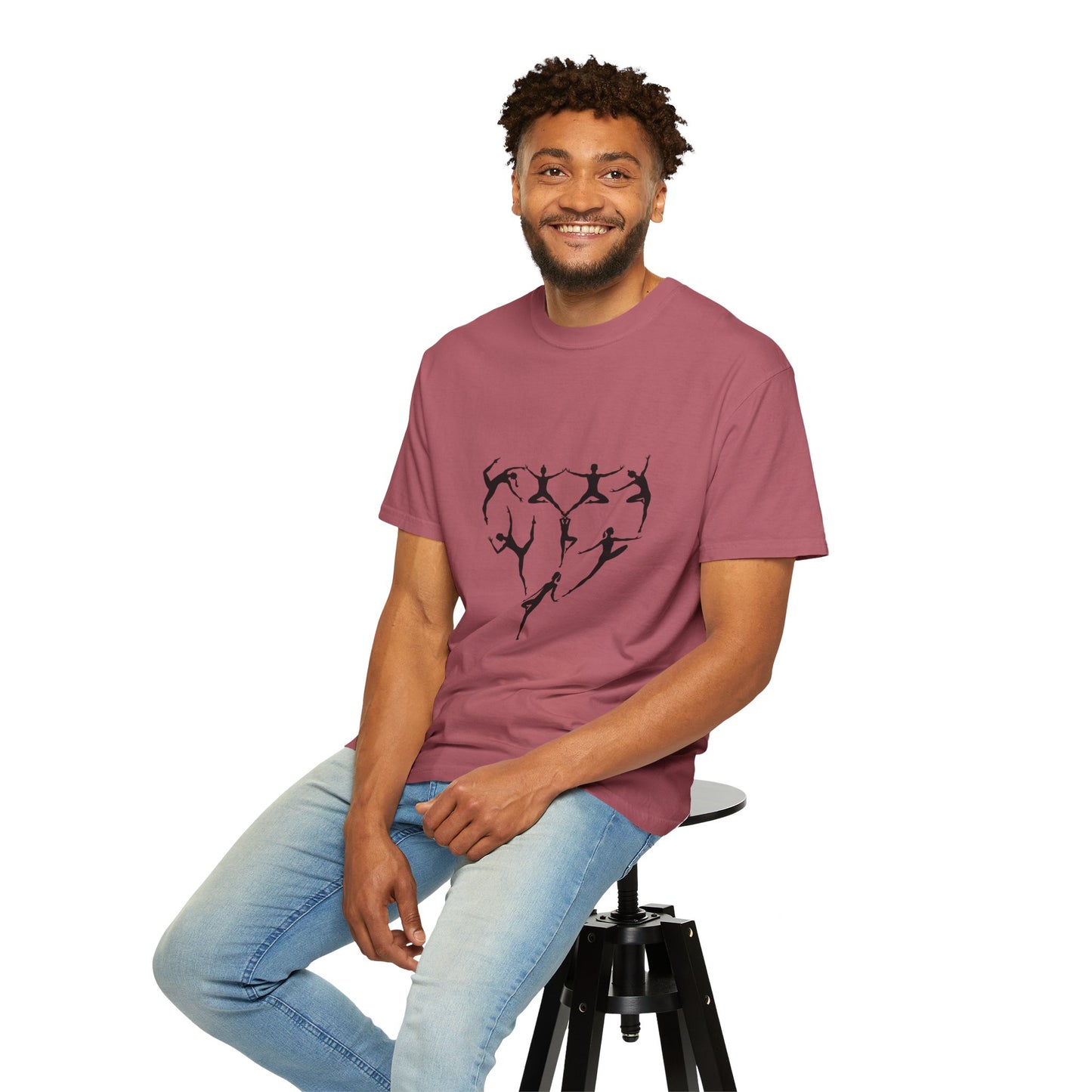 Unisex Dance Heart T-shirt, Gift for Dancers, Artistic Tee, Casual Wear, Soft Cotton Shirt, Dance Lovers Apparel