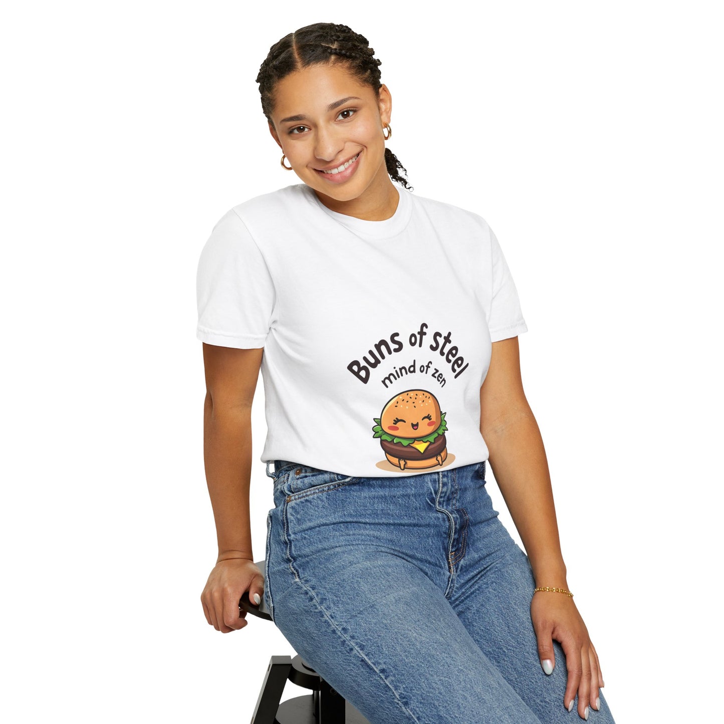 Buns of Steel T-Shirt, Cute Fitness Shirt, Unisex Graphic Tee, Gift for Foodies, Motivational T-Shirt, Comfortable Wear