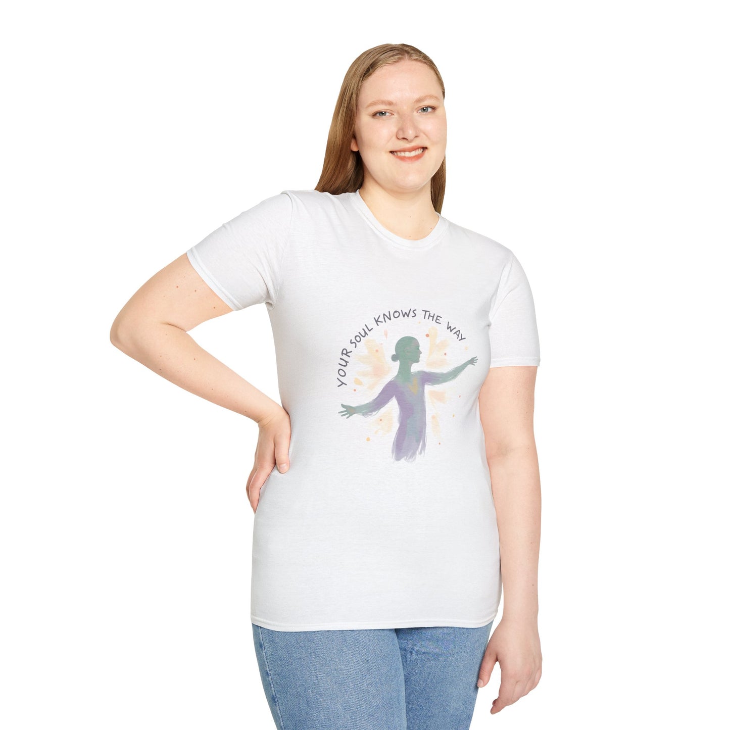 Spiritual Journey T-Shirt, Inspirational Tee, Motivational Apparel, Mindfulness Gift, Softstyle Shirt
