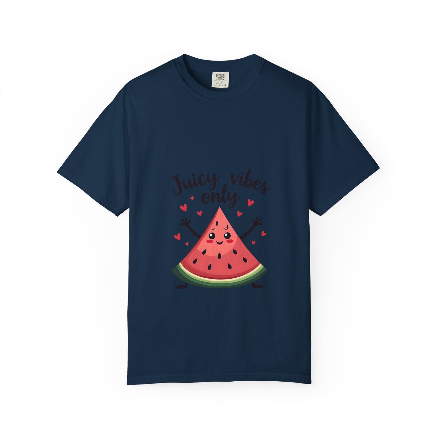 Juicy Vibes Only T-Shirt, Fun Summer Tee, Cute Gift for Friends, Watermelon Design, Casual Everyday Wear, Beach Day Apparel