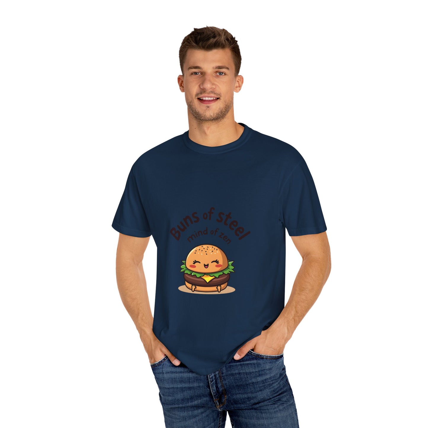 Buns of Steel T-Shirt, Cute Fitness Shirt, Unisex Graphic Tee, Gift for Foodies, Motivational T-Shirt, Comfortable Wear
