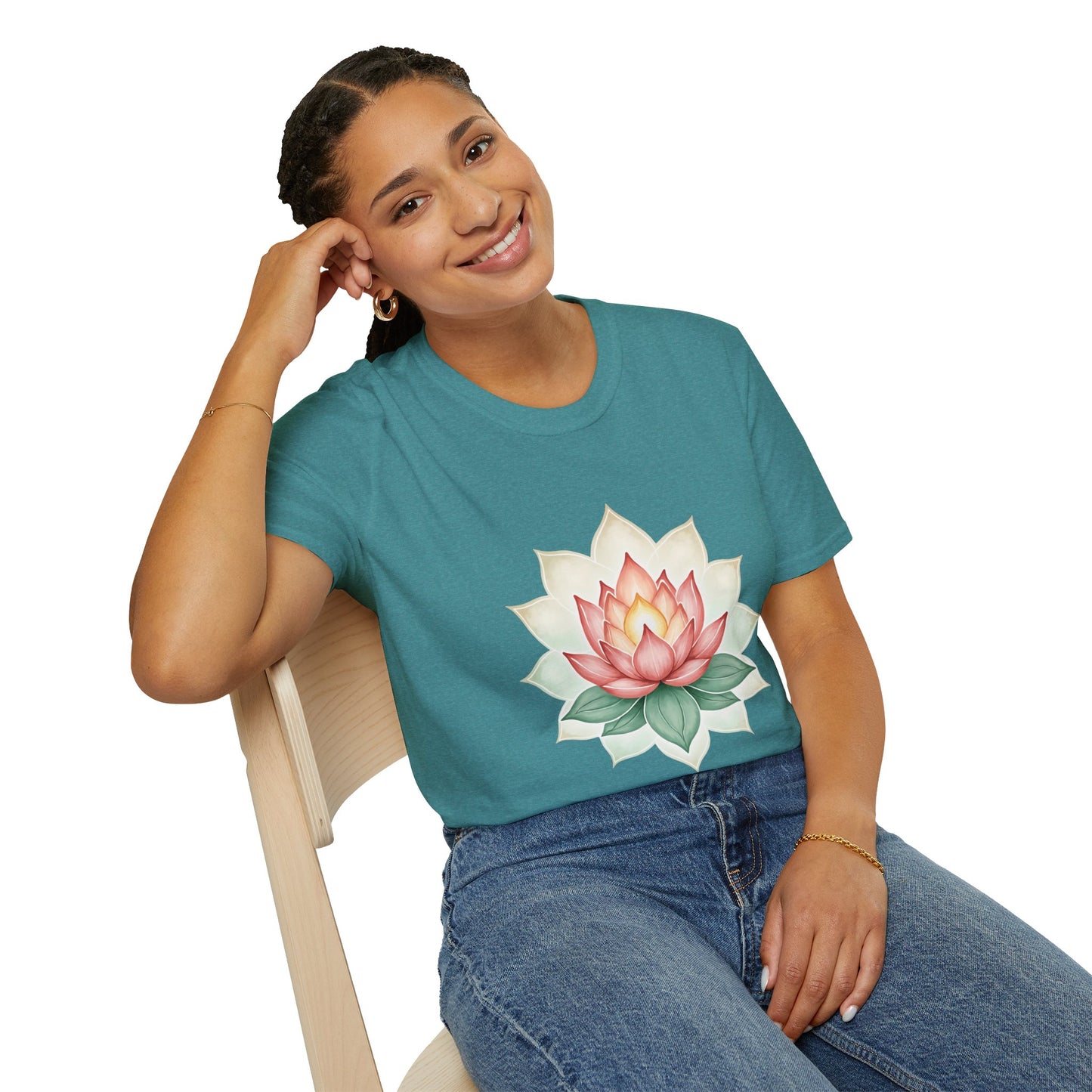 Lotus Mandala T-Shirt for Yoga Enthusiasts