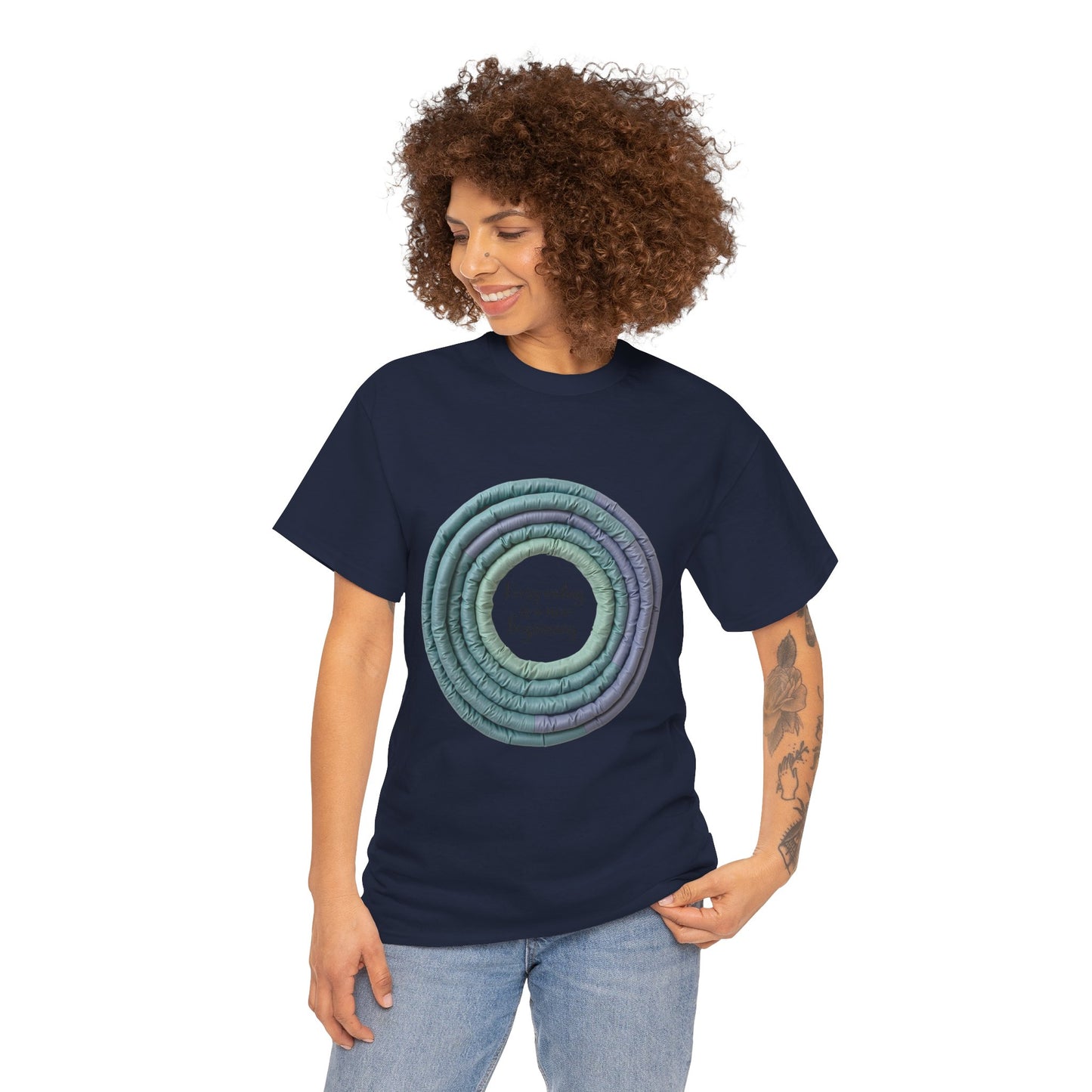 Inspirational Unisex Heavy Cotton Tee, Everyday blessing shirt, Motivational T-shirt, Gift for her, Positive vibes apparel