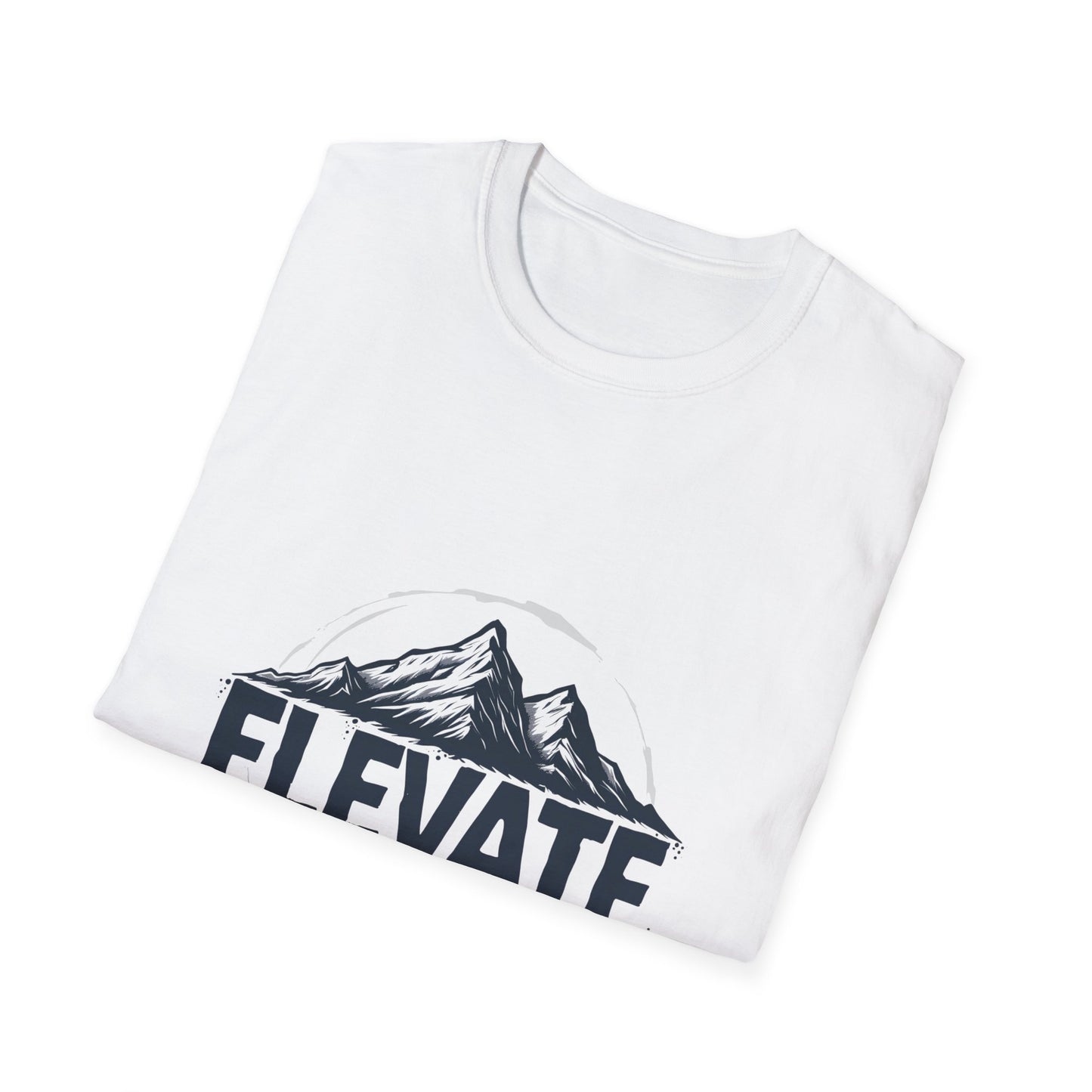Adventure Awaits 'Elevate' Unisex Softstyle T-Shirt | Perfect for Nature Lovers, Outdoor Activities, Casual Wear, Gifts