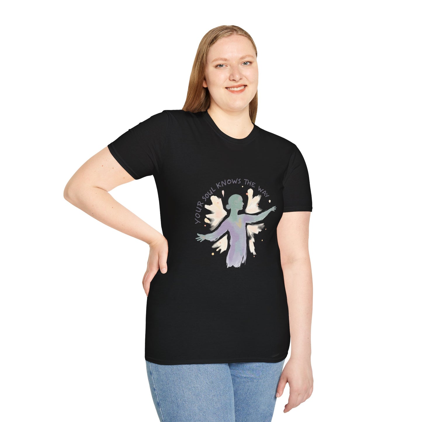 Spiritual Journey T-Shirt, Inspirational Tee, Motivational Apparel, Mindfulness Gift, Softstyle Shirt