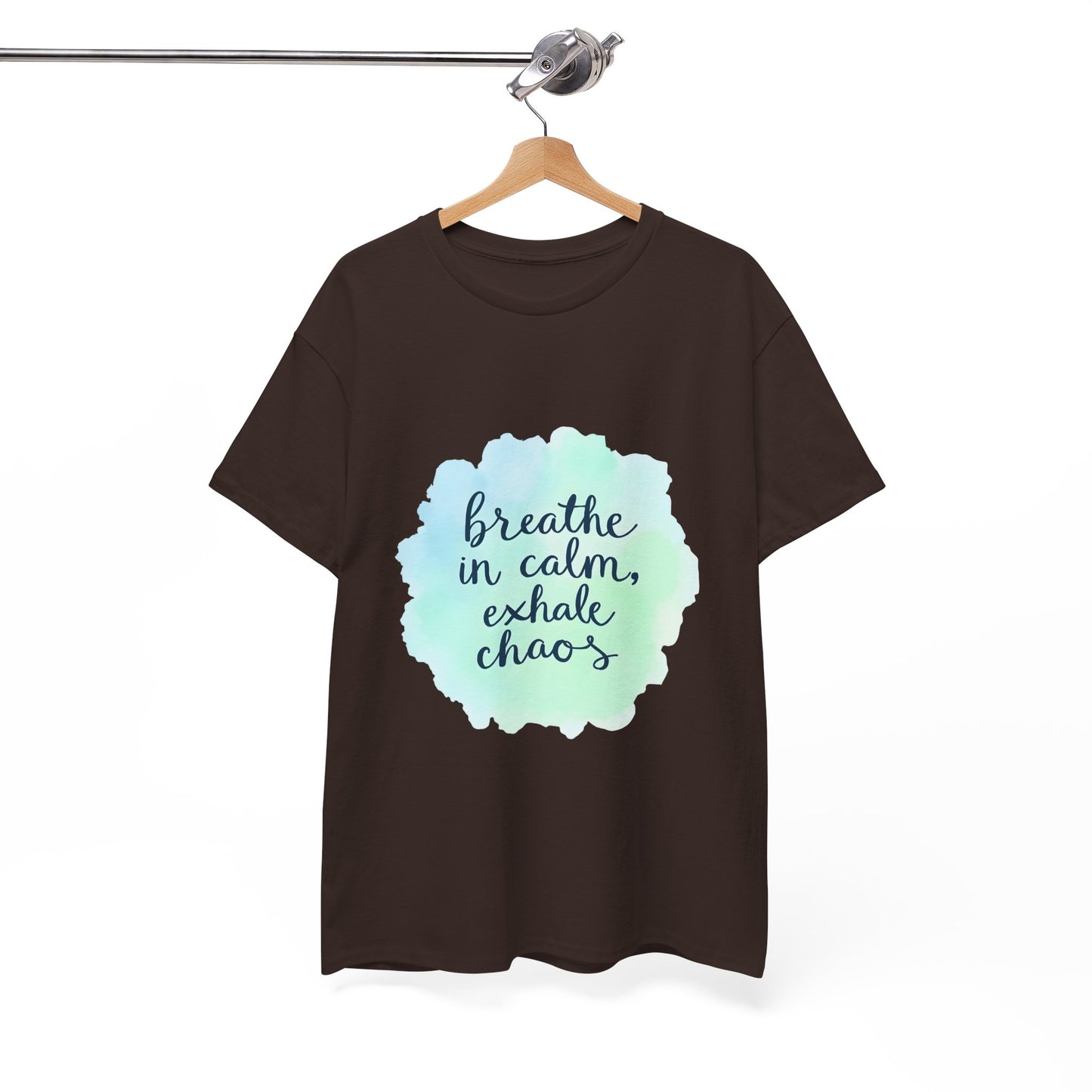 Breathe in Calm Unisex Heavy Cotton Tee, Relaxation Shirt, Stress Relief Wear, Mindfulness Gift, Everyday Comfort Tee