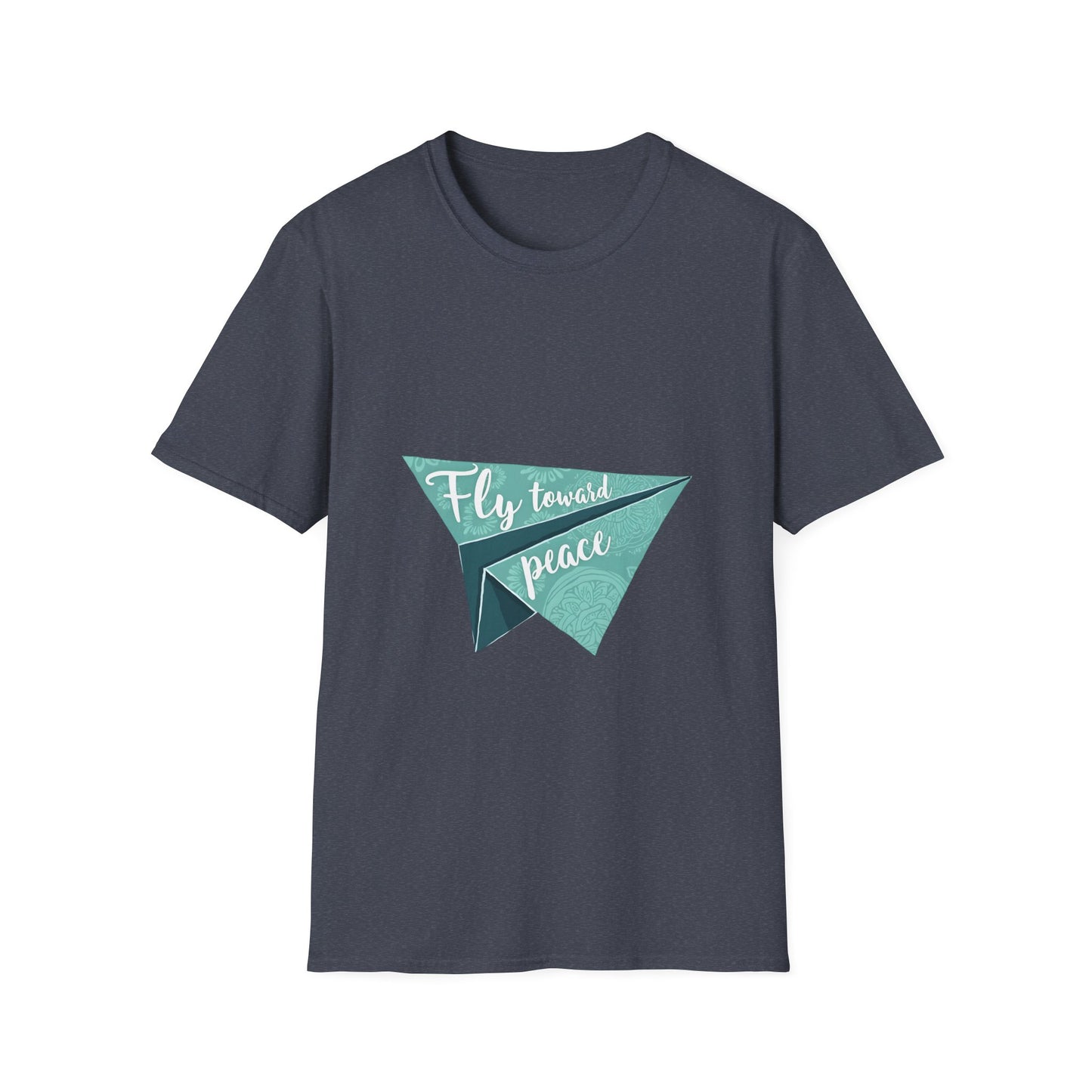 Peaceful Paper Airplane T-Shirt, Inspirational Tee, Unisex Shirt, Gift for Dreamers, Casual Wear, Encouragement Apparel