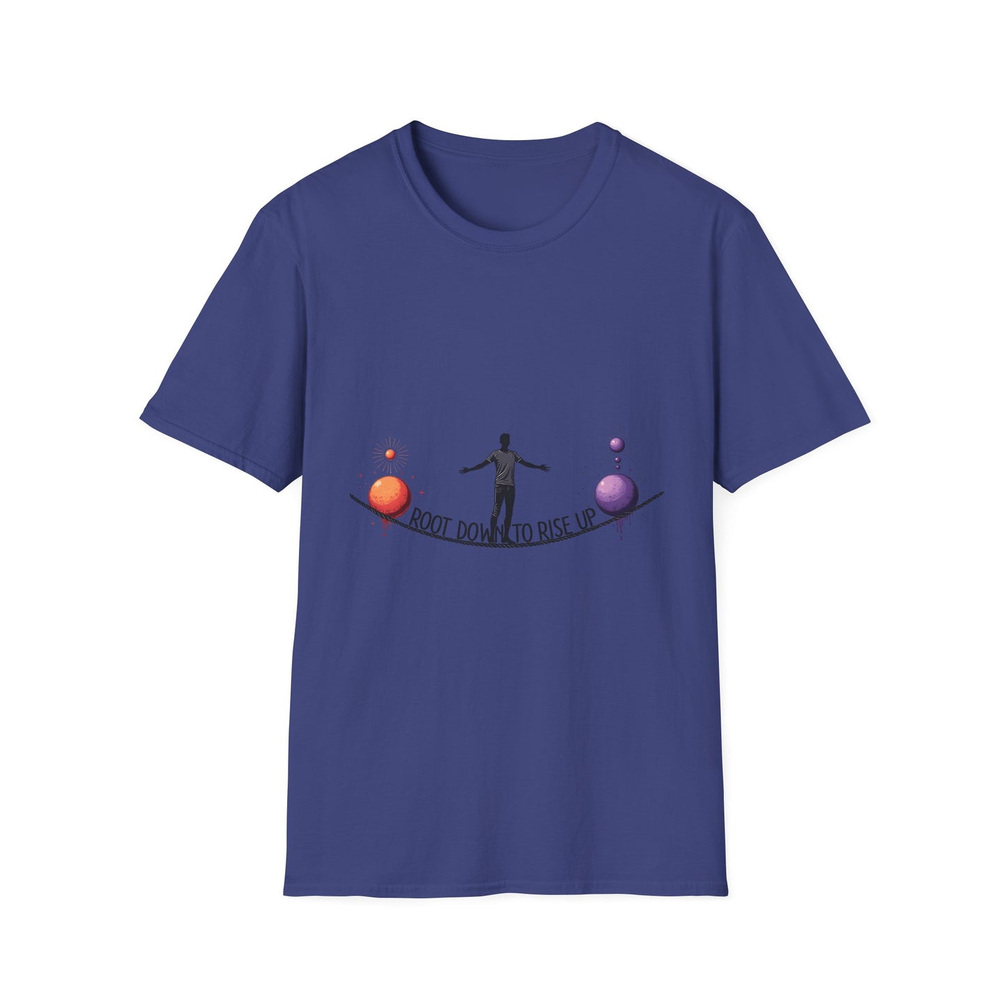 Balance Your Life Unisex Softstyle T-Shirt, Motivational Tee, Inspirational Shirt, Gift for Yoga Lovers, Mindfulness Apparel, Positive Vibes
