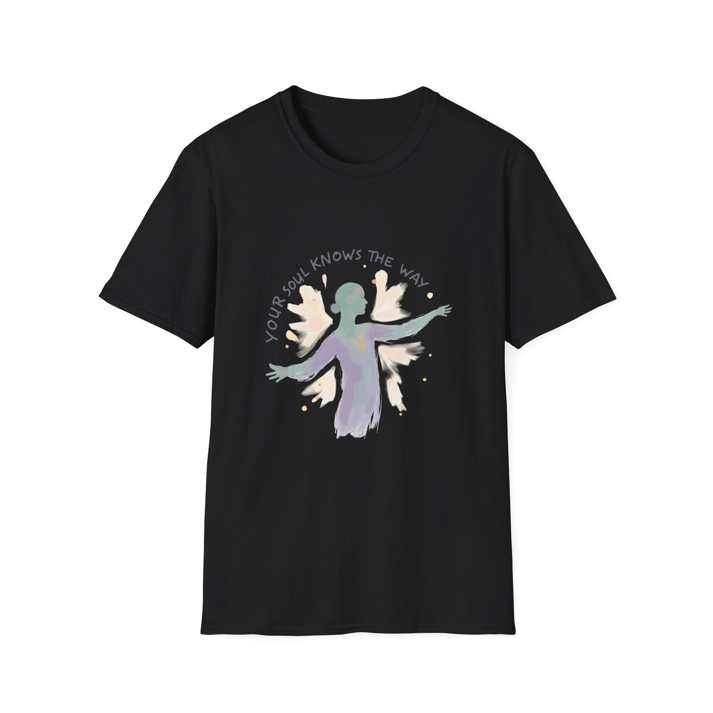 Spiritual Journey T-Shirt, Inspirational Tee, Motivational Apparel, Mindfulness Gift, Softstyle Shirt