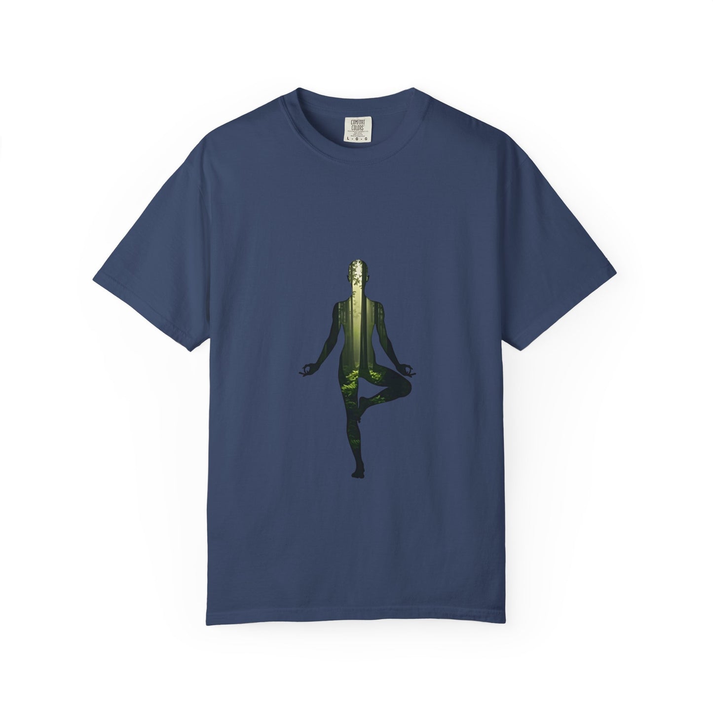 Unisex Yoga Meditation T-Shirt, Relaxed Fit Tee, Mindfulness Apparel, Gift for Yogis, Spiritual Fashion, Wellness Clothing