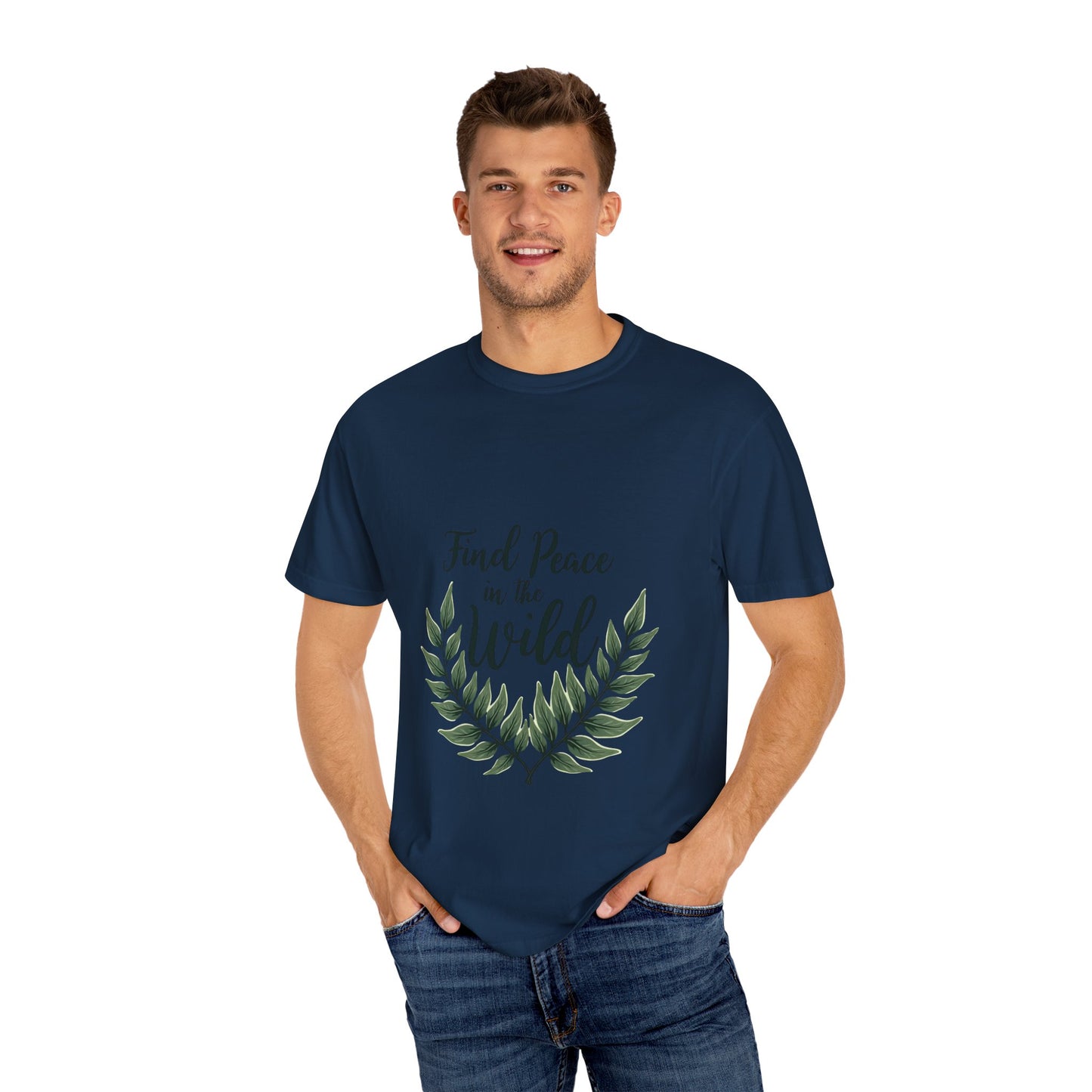 Unisex Peaceful Nature T-Shirt - Find Peace in the Wild, Eco-Friendly Gift, Nature Lover Apparel, Casual Wear, Outdoor Events