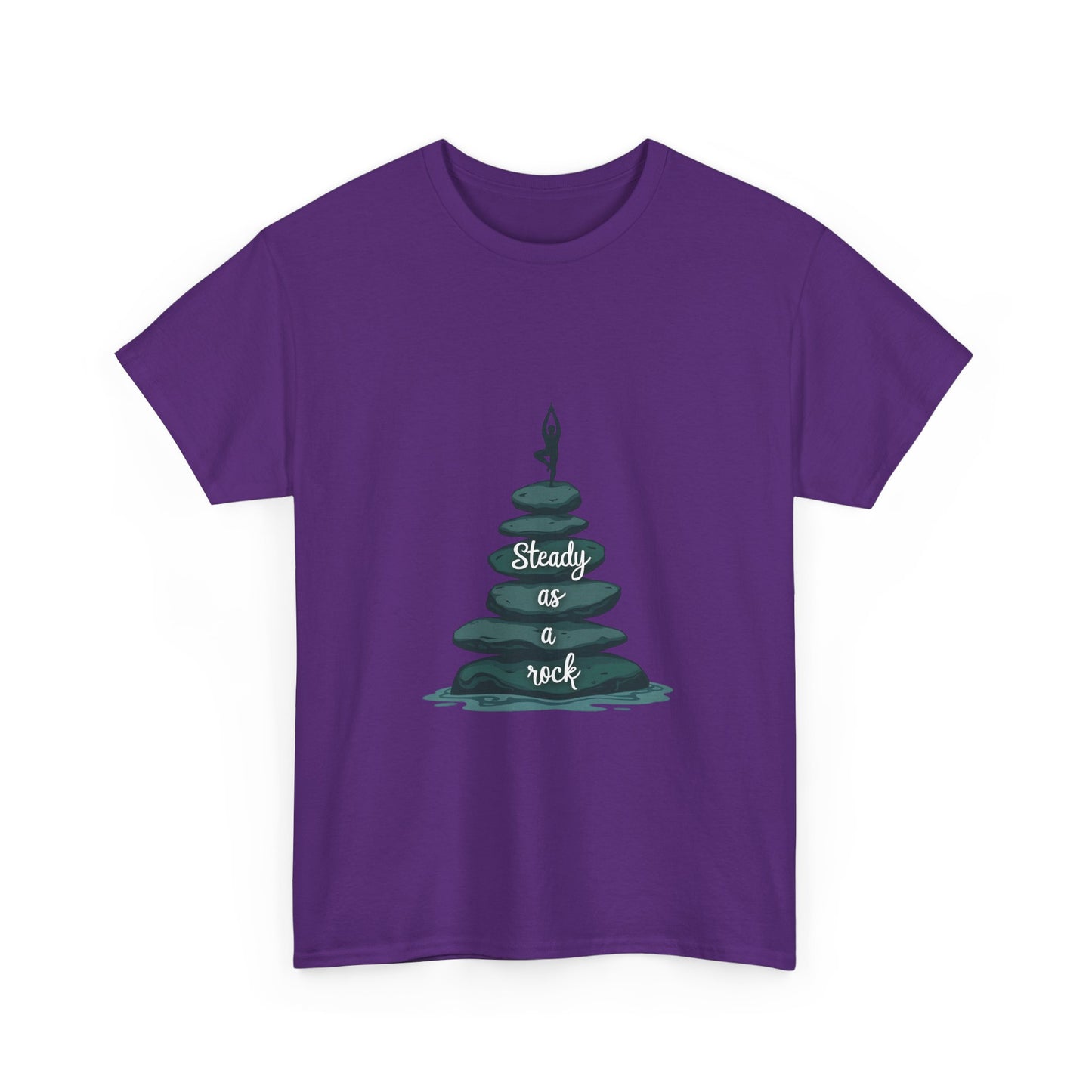 Zen Inspired Unisex Tee | Steady as a Rock Shirt, Gift for Nature Lovers, Mindfulness Apparel, Casual Wear, Relaxation T-Shirt