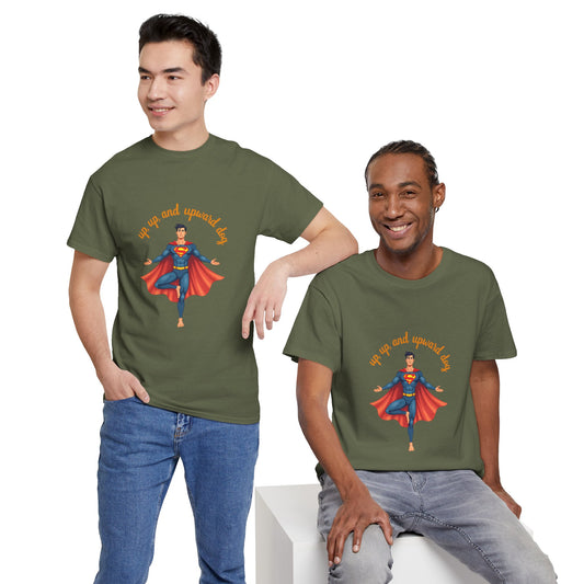 Superhero Motivational Tee, Unisex Cotton Shirt, Gift for Kids, Inspirational Superhero Apparel, Fun Comic T-Shirt