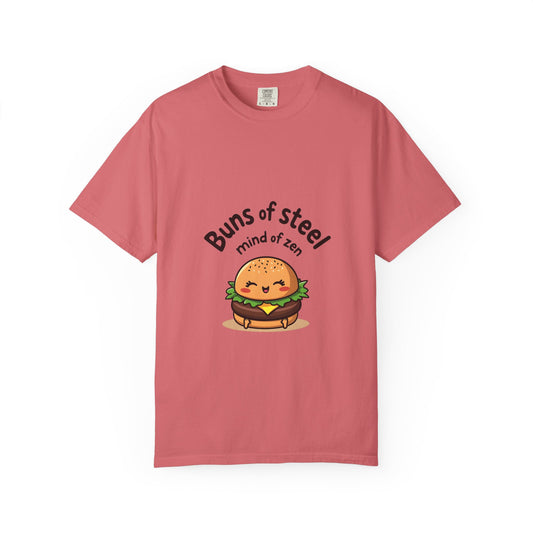 Buns of Steel T-Shirt, Cute Fitness Shirt, Unisex Graphic Tee, Gift for Foodies, Motivational T-Shirt, Comfortable Wear