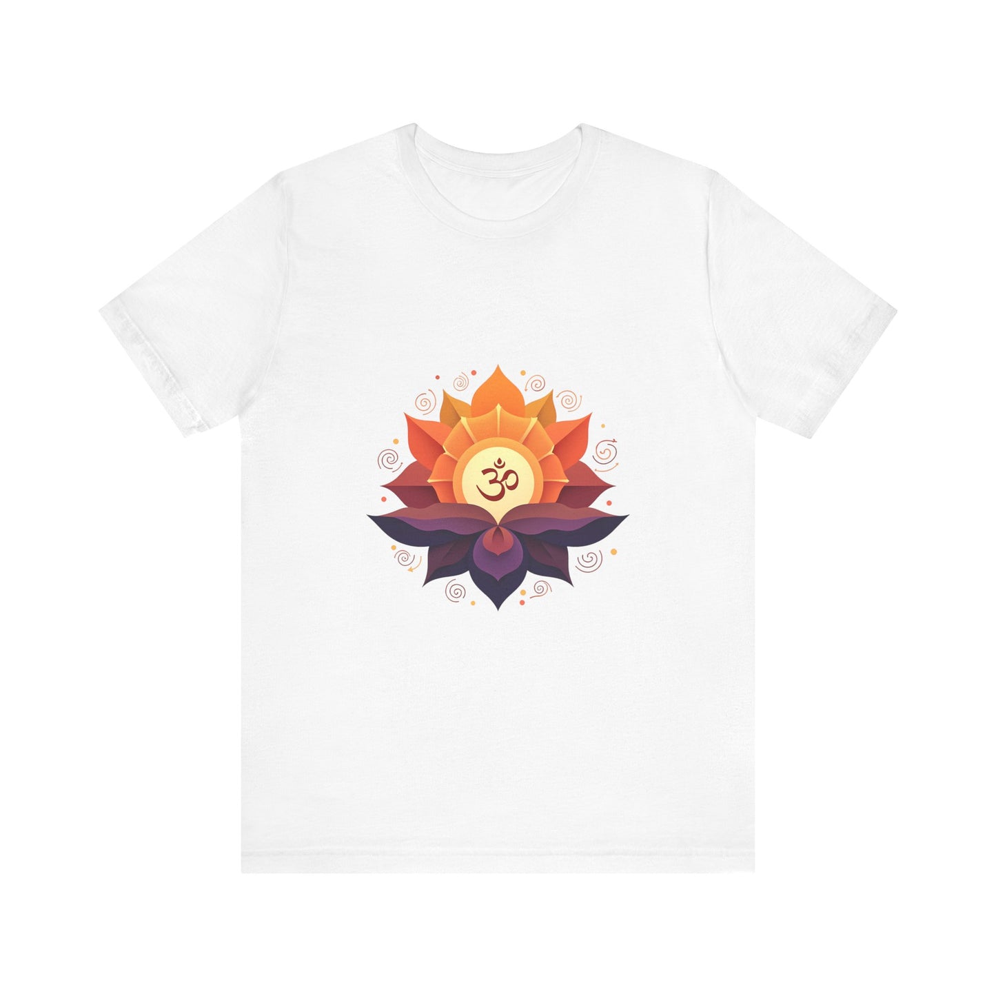 Om Lotus Unisex Short Sleeve Tee - Yoga & Meditation Shirt