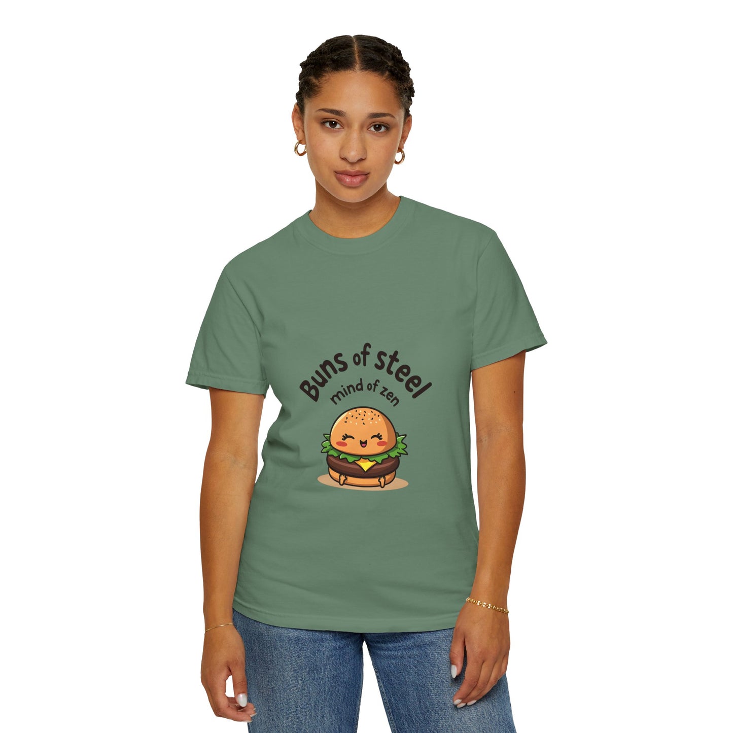 Buns of Steel T-Shirt, Cute Fitness Shirt, Unisex Graphic Tee, Gift for Foodies, Motivational T-Shirt, Comfortable Wear