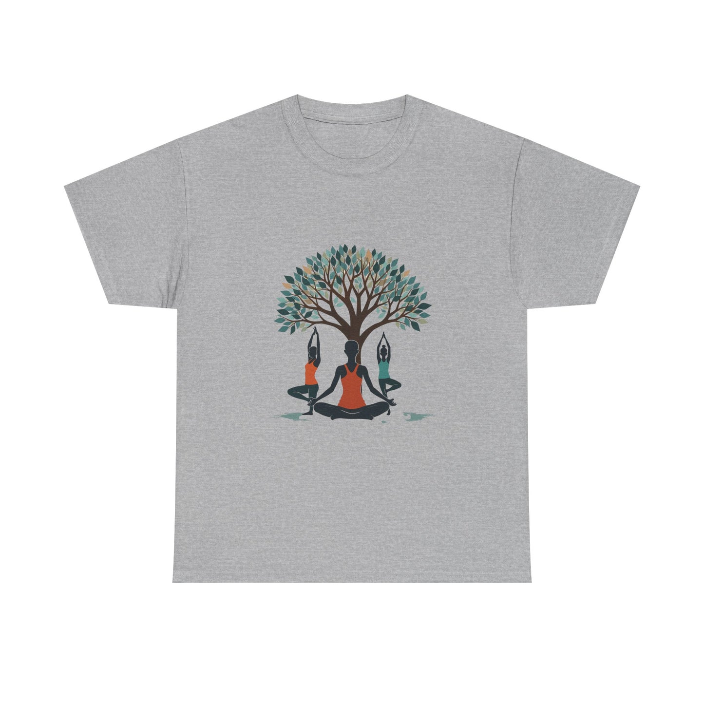 Yoga Tree Unisex Heavy Cotton Tee - Mindful Practice Shirt