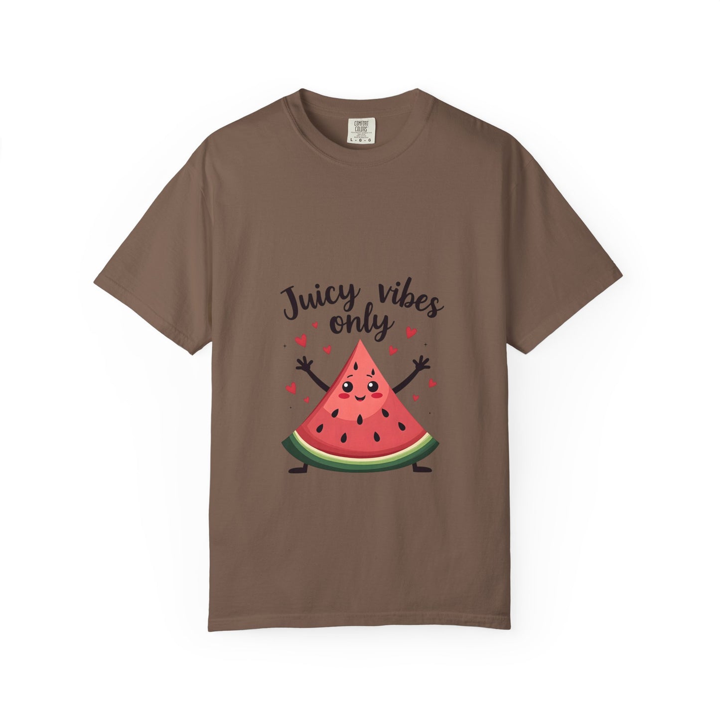 Juicy Vibes Only T-Shirt, Fun Summer Tee, Cute Gift for Friends, Watermelon Design, Casual Everyday Wear, Beach Day Apparel