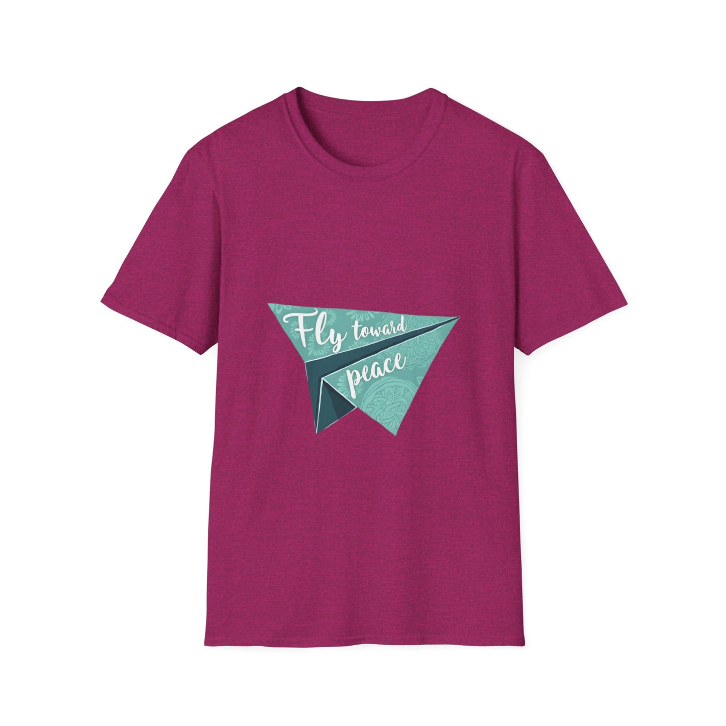 Peaceful Paper Airplane T-Shirt, Inspirational Tee, Unisex Shirt, Gift for Dreamers, Casual Wear, Encouragement Apparel