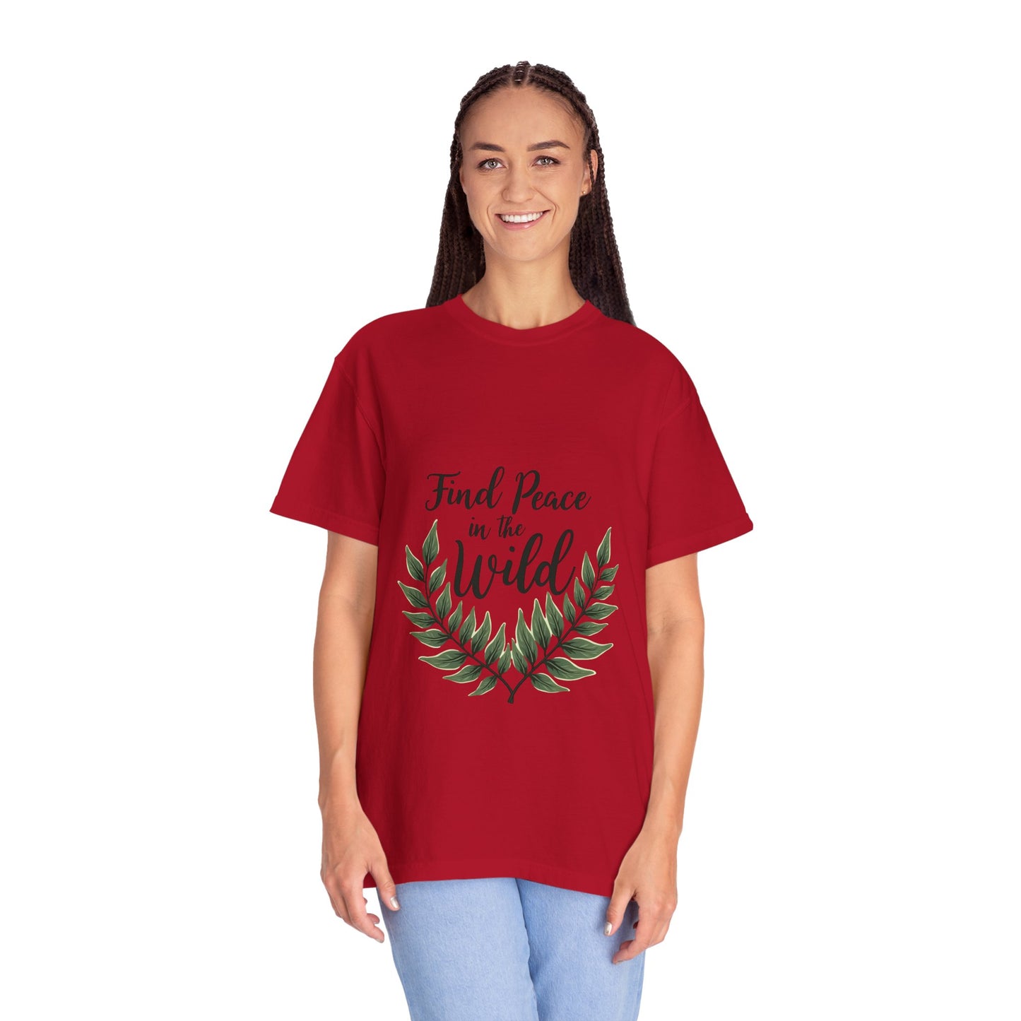 Unisex Peaceful Nature T-Shirt - Find Peace in the Wild, Eco-Friendly Gift, Nature Lover Apparel, Casual Wear, Outdoor Events