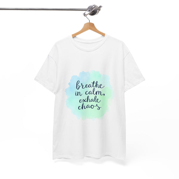 Breathe in Calm Unisex Heavy Cotton Tee, Relaxation Shirt, Stress Relief Wear, Mindfulness Gift, Everyday Comfort Tee