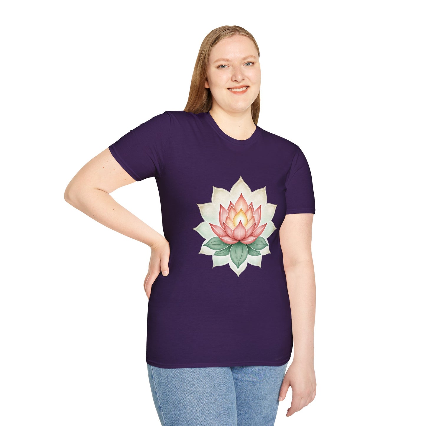 Lotus Mandala T-Shirt for Yoga Enthusiasts
