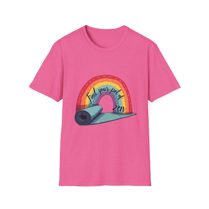 Zen Yoga T-Shirt | Find Your Peace | Rainbow Graphic Tee | Unisex Softstyle | Perfect for Yoga Lovers, Mindfulness Gifts, Self-Care, [...]
