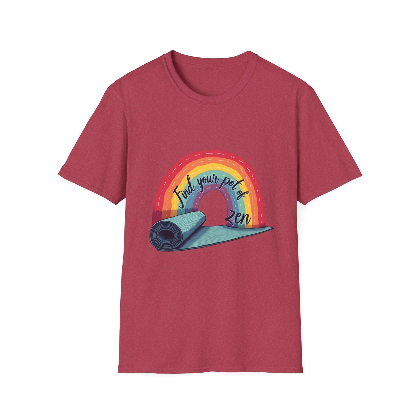 Zen Yoga T-Shirt | Find Your Peace | Rainbow Graphic Tee | Unisex Softstyle | Perfect for Yoga Lovers, Mindfulness Gifts, Self-Care, [...]