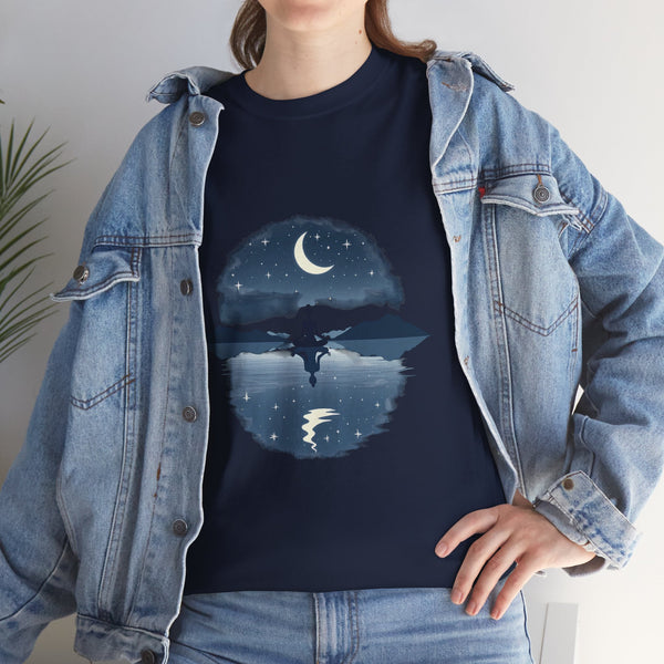 Moonlit Reflection Unisex Heavy Cotton Tee