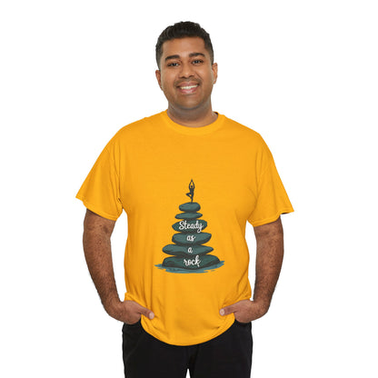 Zen Inspired Unisex Tee | Steady as a Rock Shirt, Gift for Nature Lovers, Mindfulness Apparel, Casual Wear, Relaxation T-Shirt